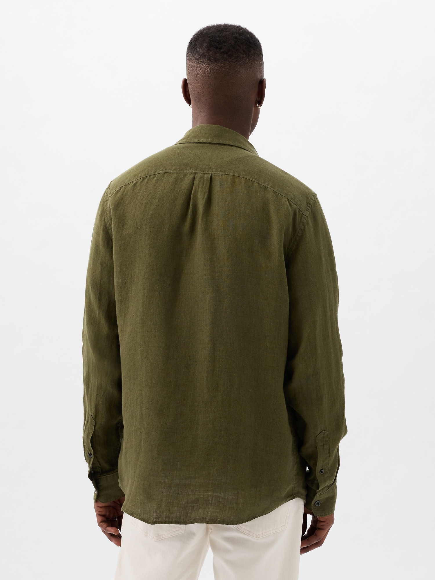 Camasi casual pentru barbati GAP - verde inchis