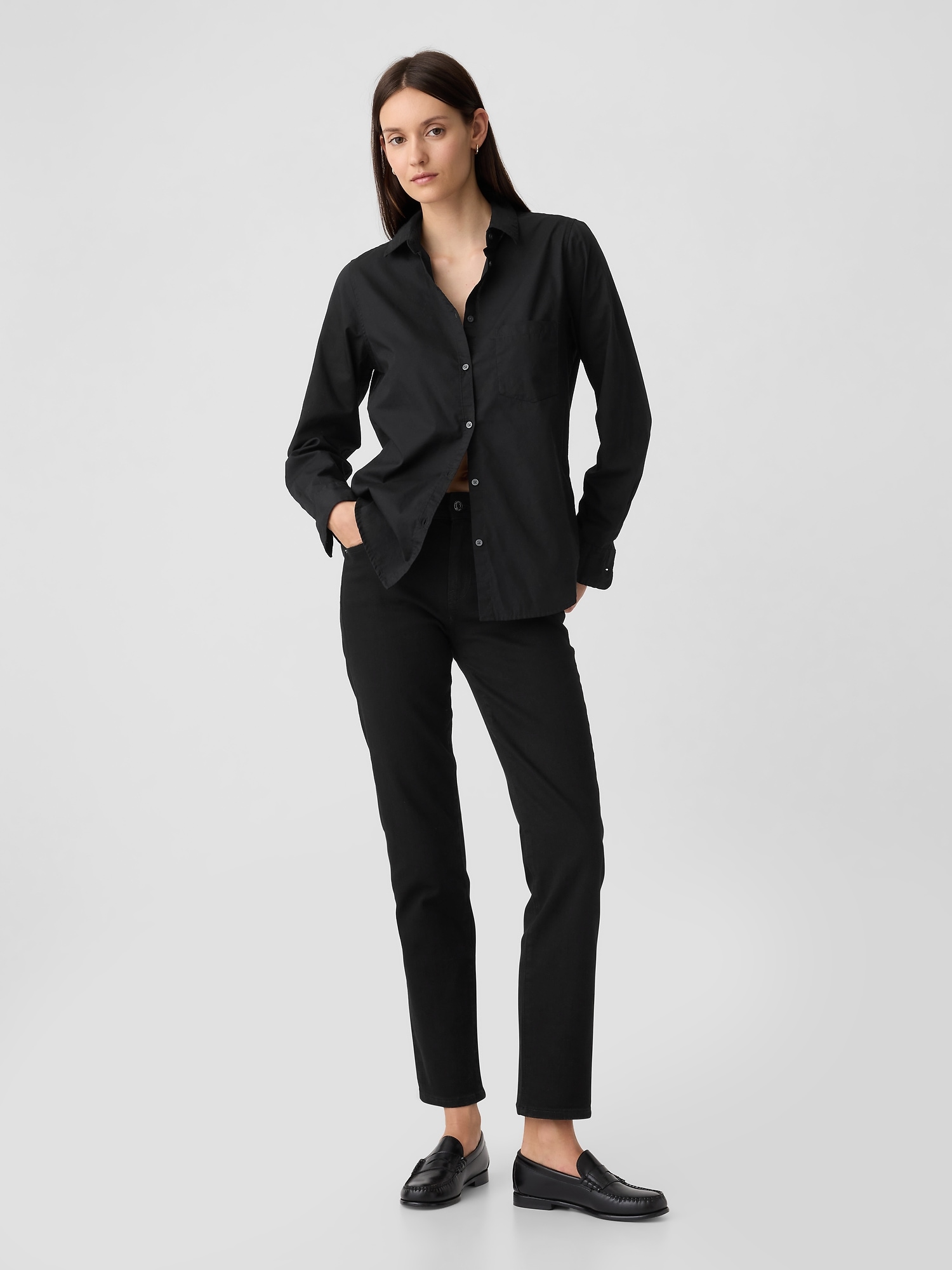 GAP Classic Long Sleeve Shirt - Women