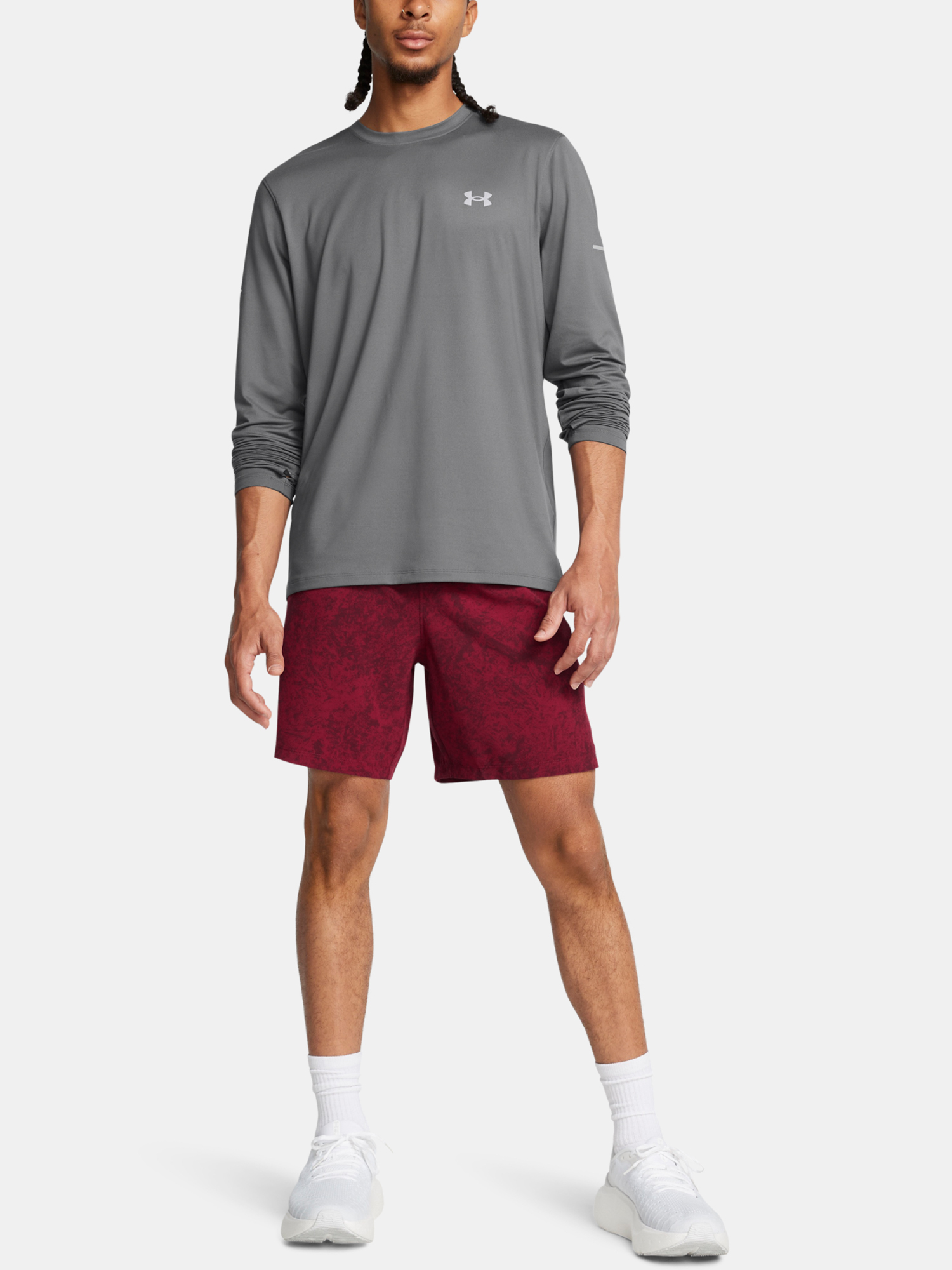 Men&#039;s shorts Under Armour UA LAUNCH PRO 7&#039;&#039; PRTD SHORT-RED - Men&#039;s