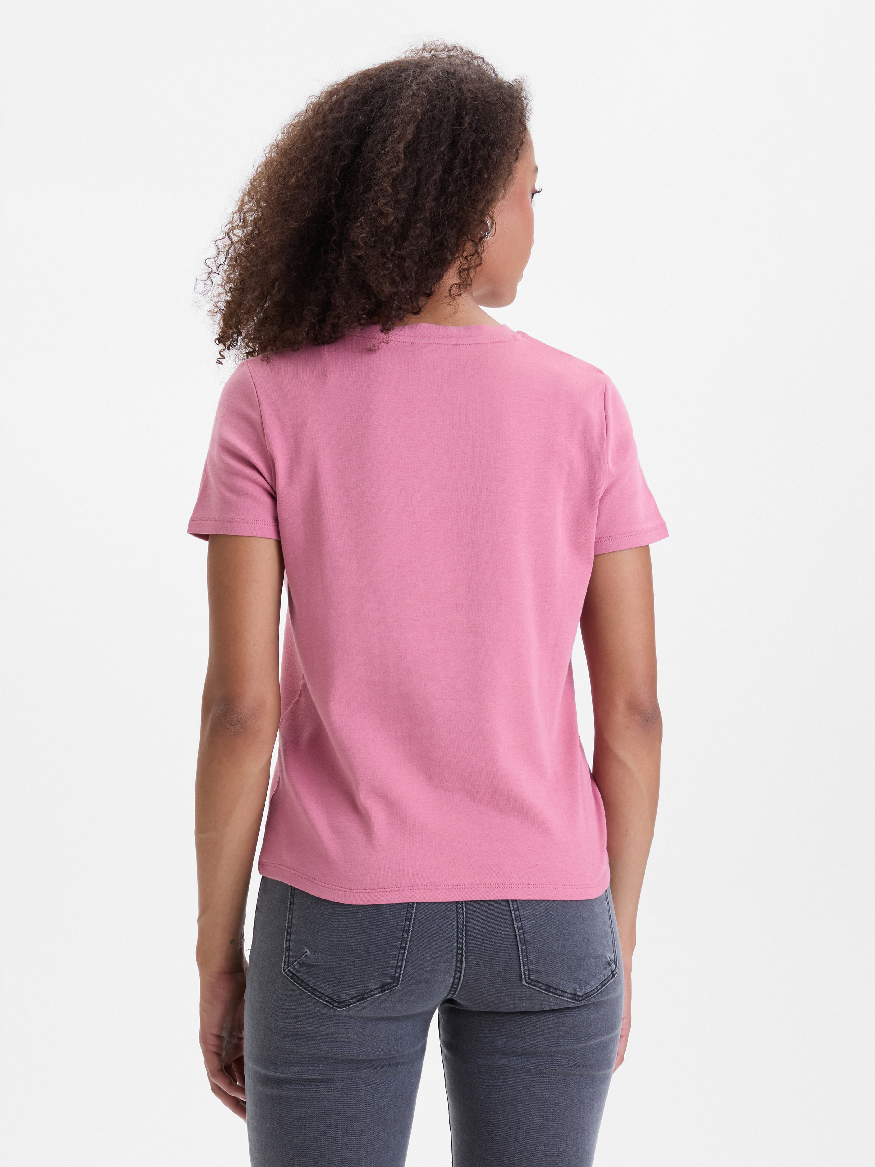 Pink women's T-shirt with short sleeves ORSAY - Women's