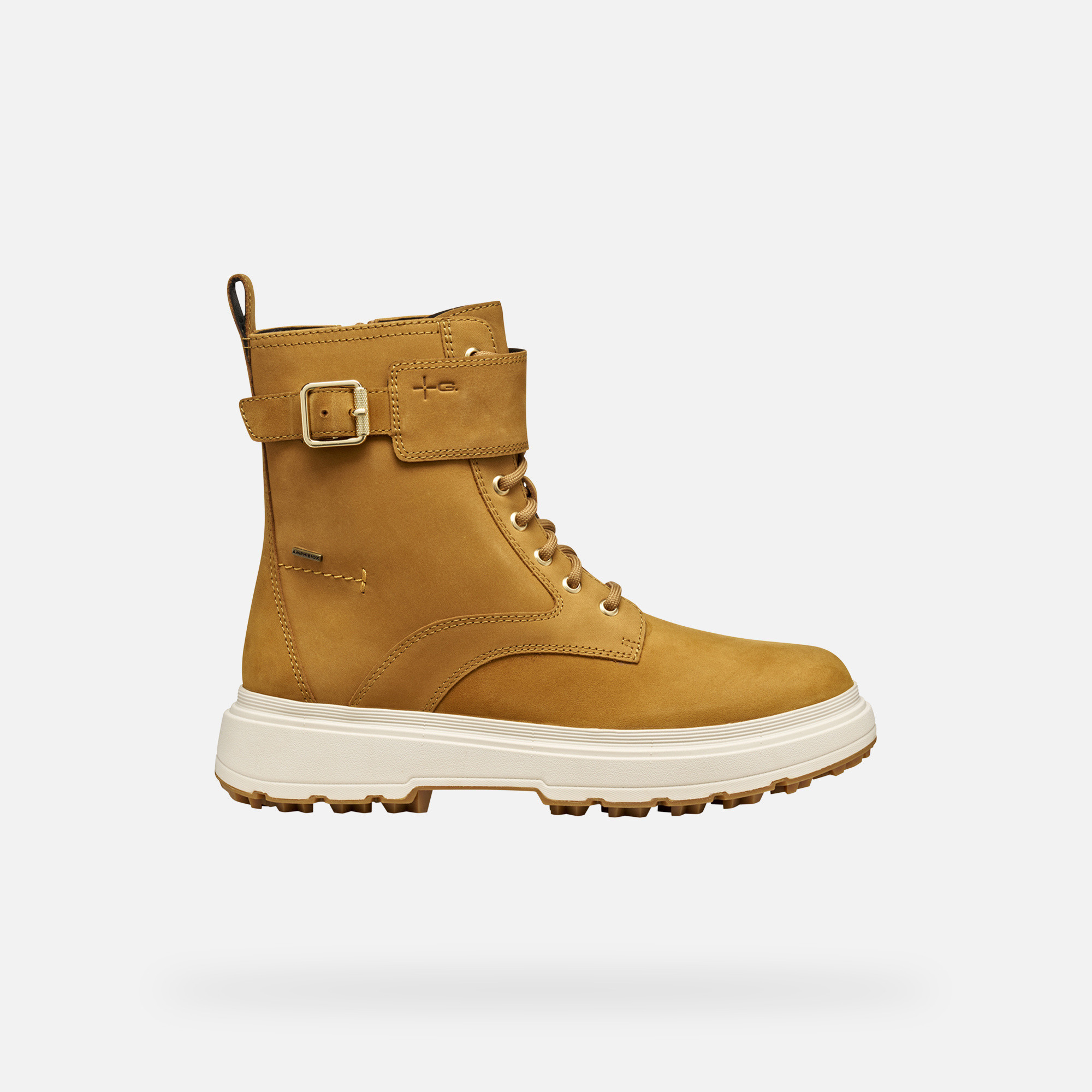 Light Brown Women's Ankle Boots Geox Lamidie + Grip ABX - Ladies