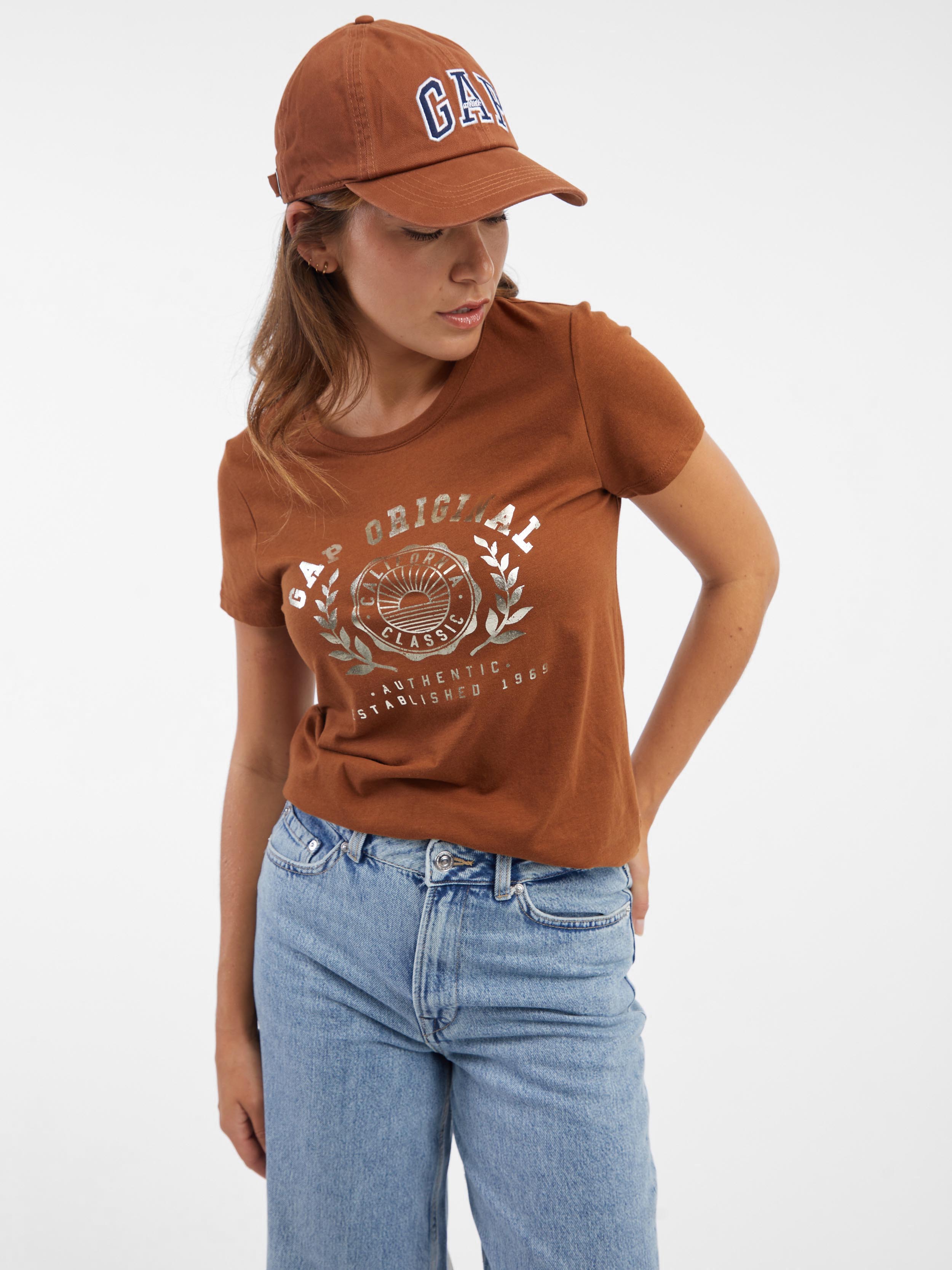 GAP T-Shirt with Metallic Logo - Women
