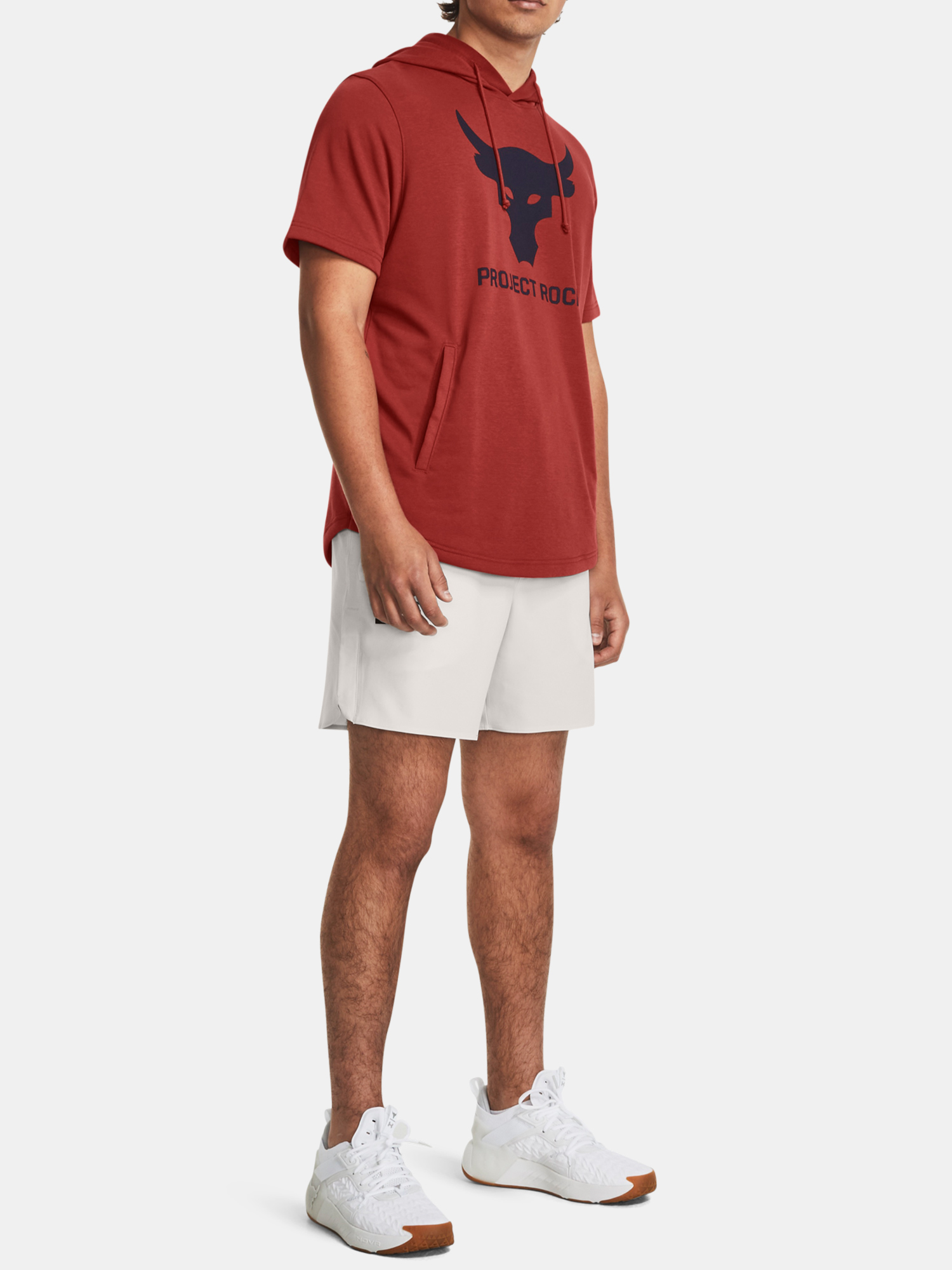Under Armour Sweatshirt Pjt Rock Terry SS HD-RED - Men's