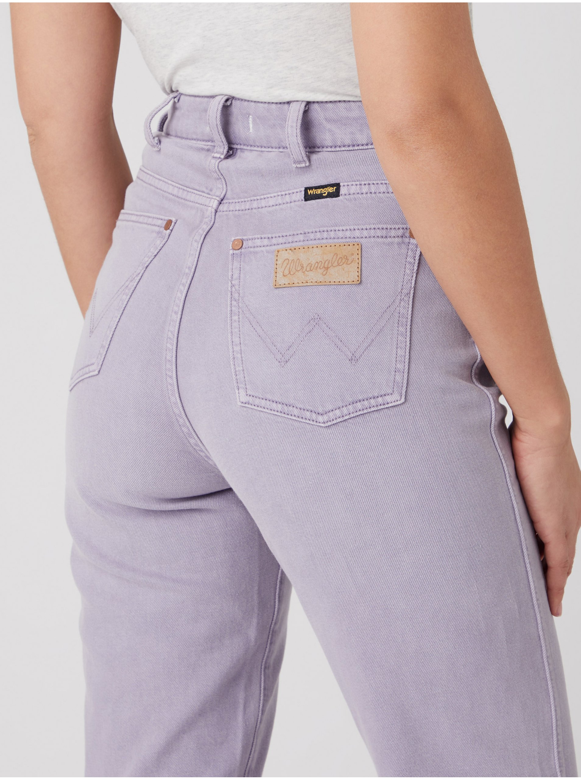 Straight fit pentru femei Wrangler - mov deschis