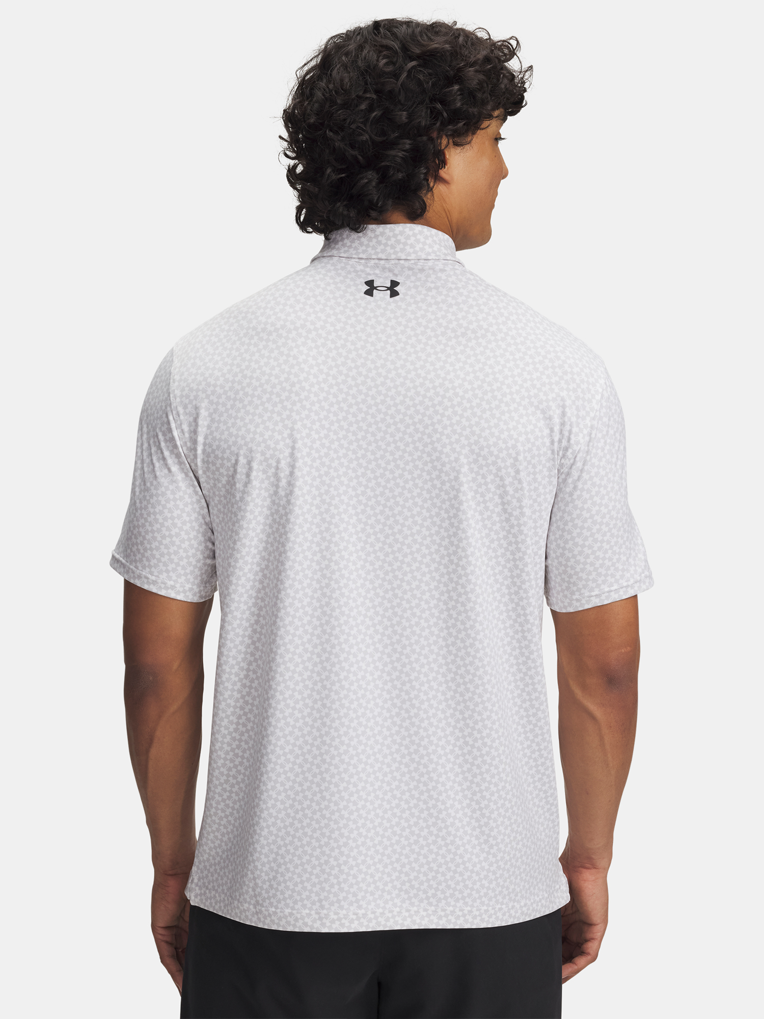 Men's Under Armour UA T2G Printed Polo-WHT T-Shirt - Men's