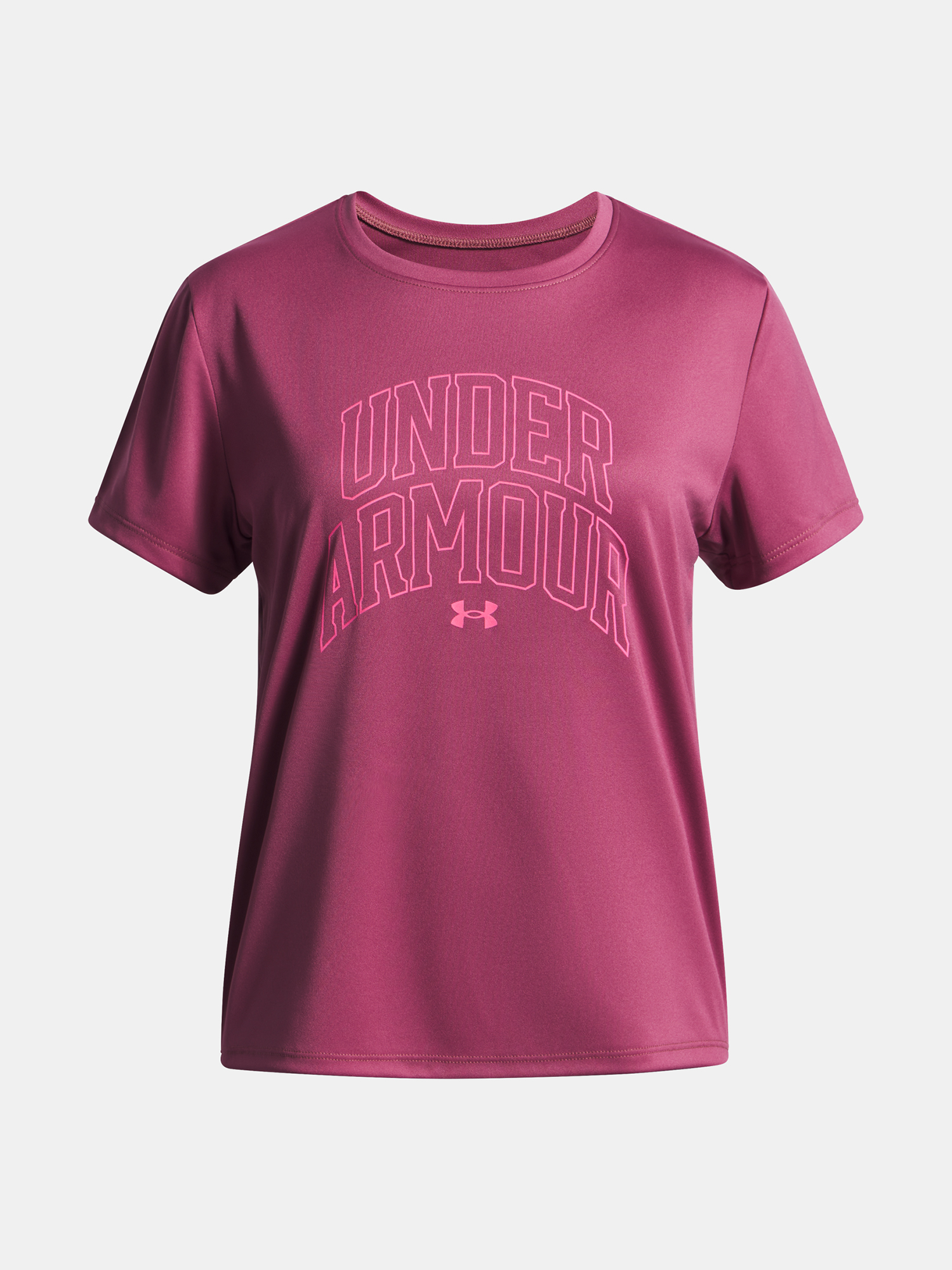 Girls' T-shirt Under Armour Tech Varsity Graphic SS-RED - Girls