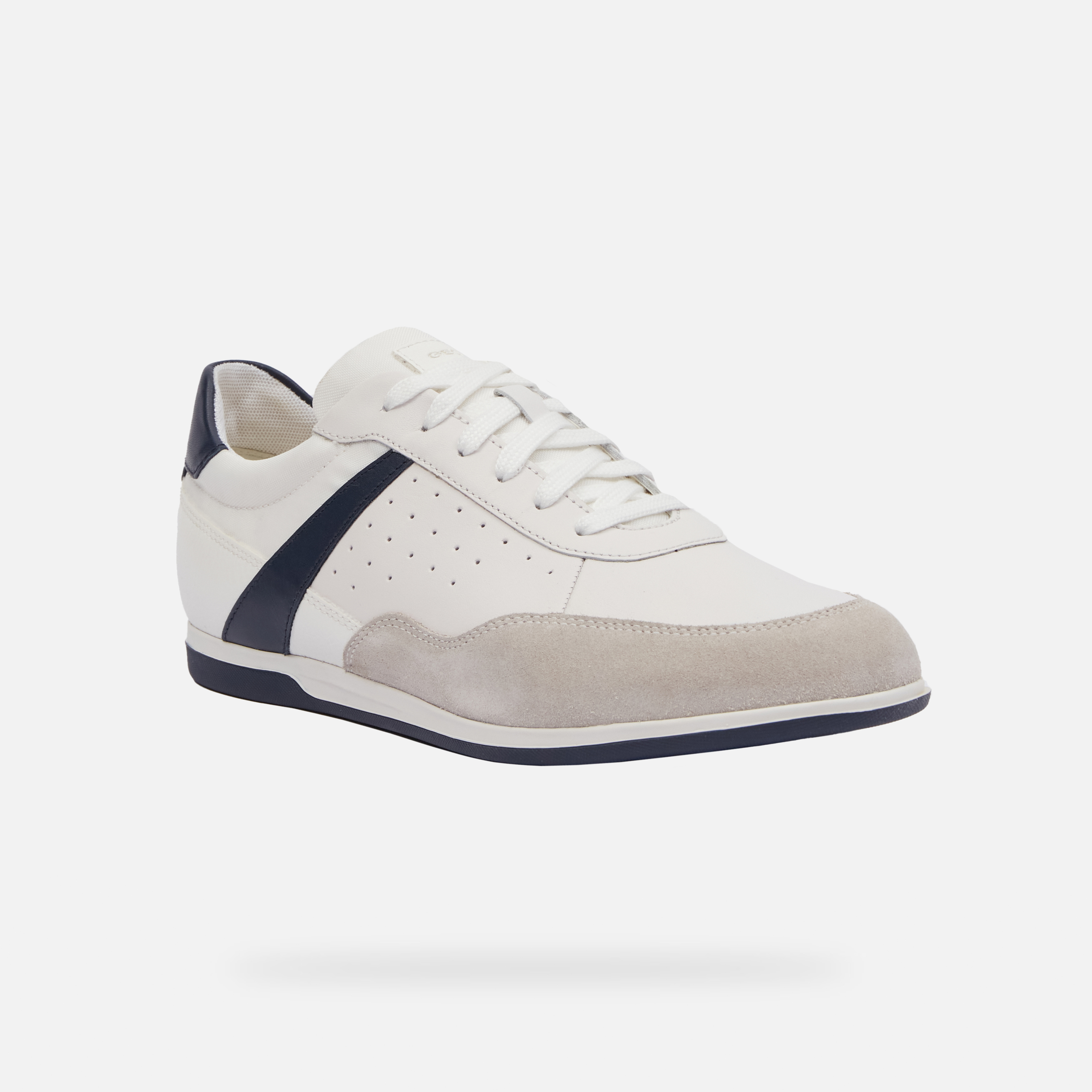 White men's sneakers Geox Renan - Men's