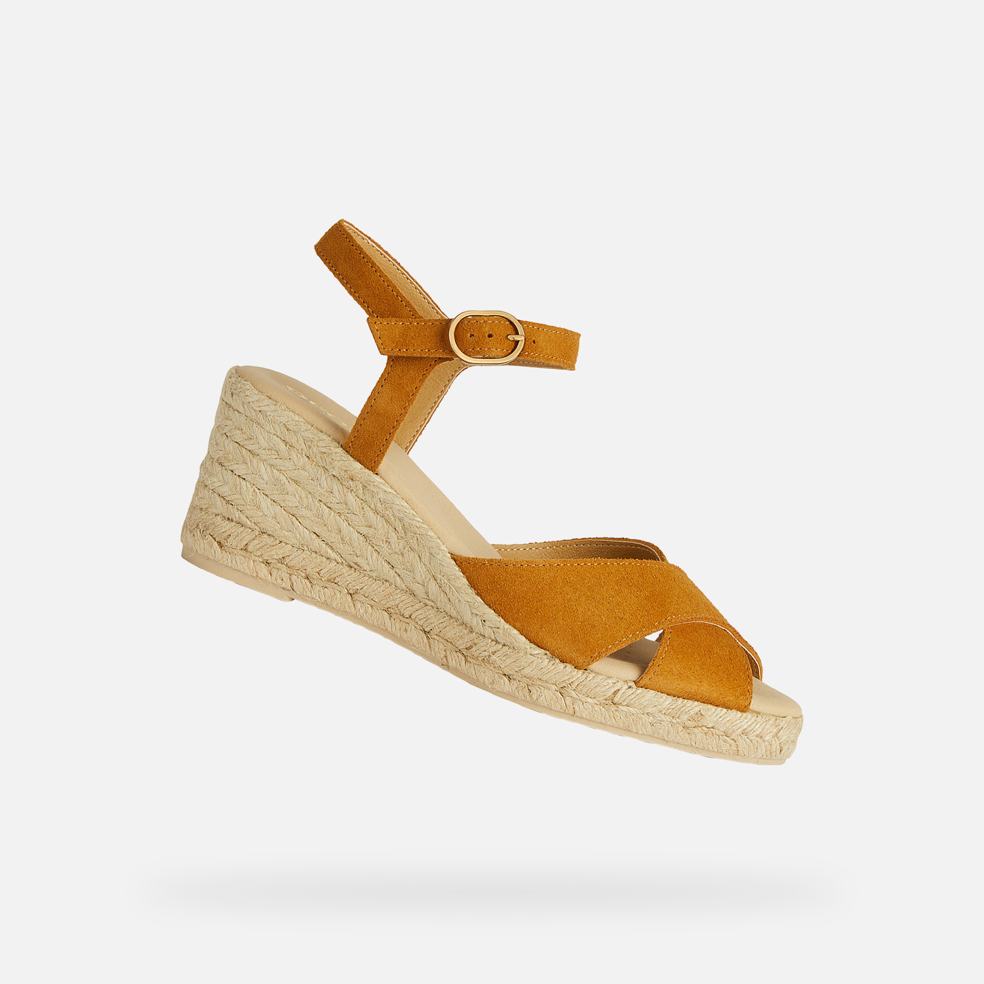 Yellow womens sandals Geox Gelsa Low - Womens