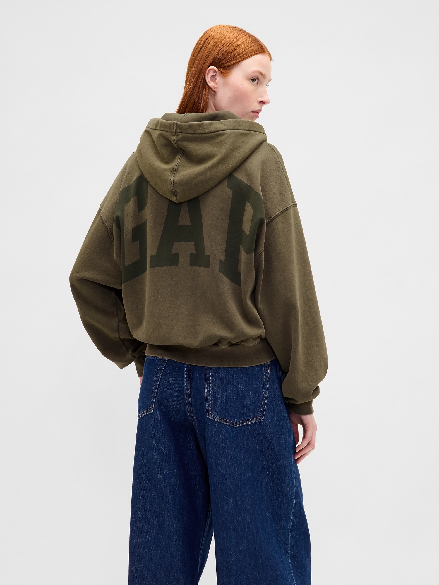 GAP Logo Cropped Hoodie - Ladies