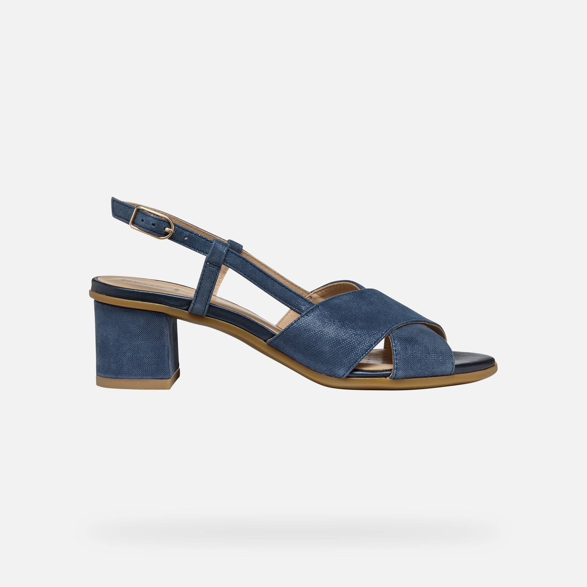 Dark blue women&#039;s sandals Geox Aurely 50 - Women&#039;s