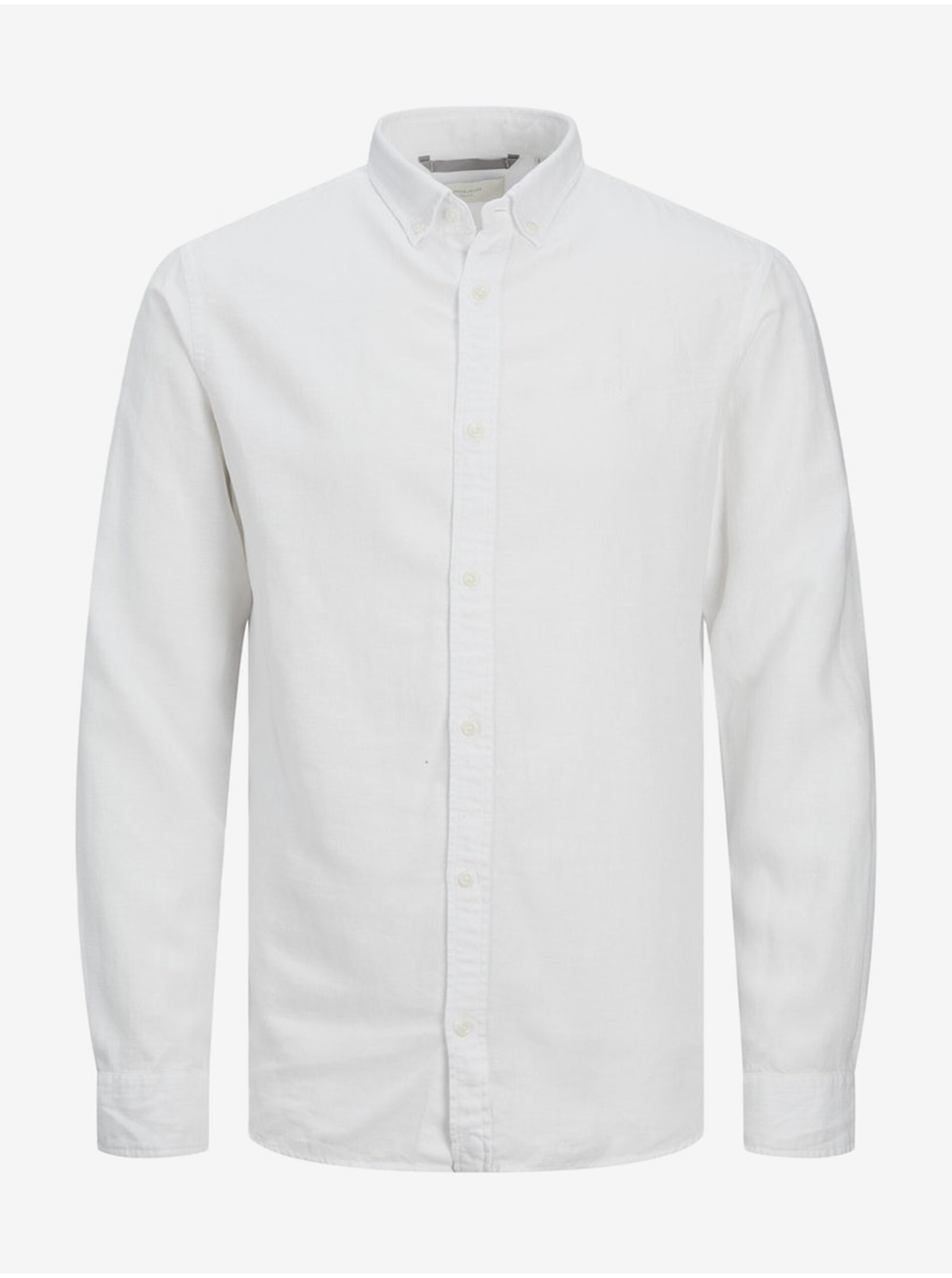 Levně Bílá pánská košile Jack & Jones Maze - Pánské