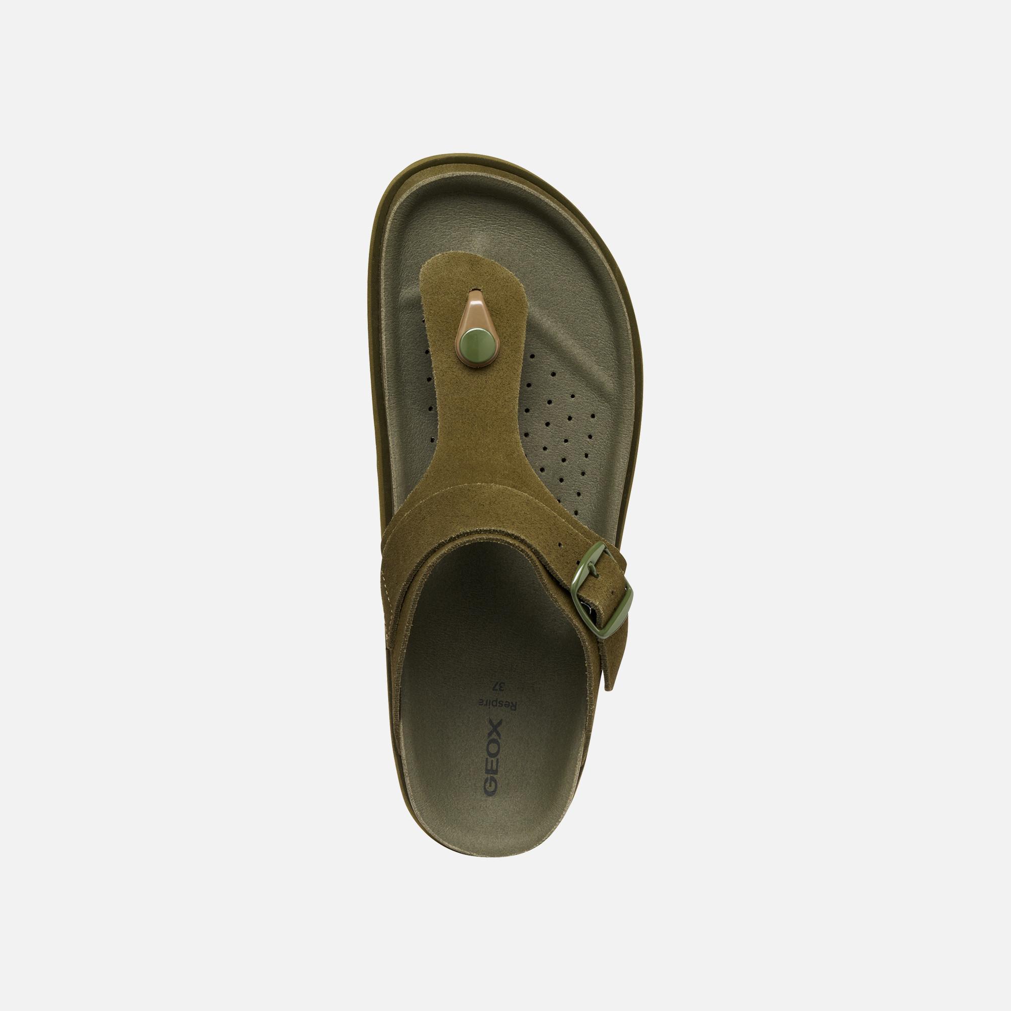 Light green women&#039;s flip-flops Geox Sandybett - Women&#039;s