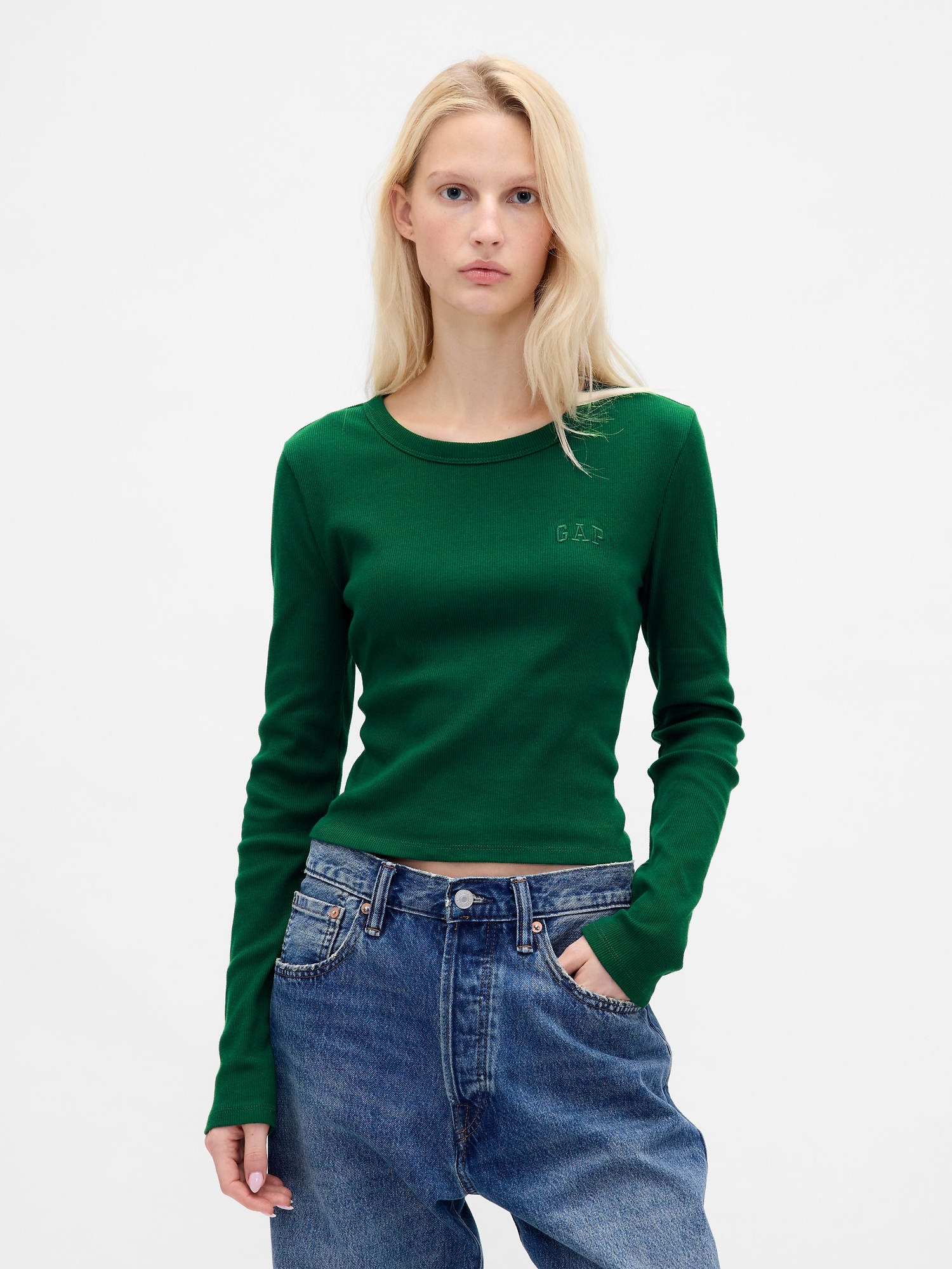 GAP Ribbed Crop T-Shirt - Women's