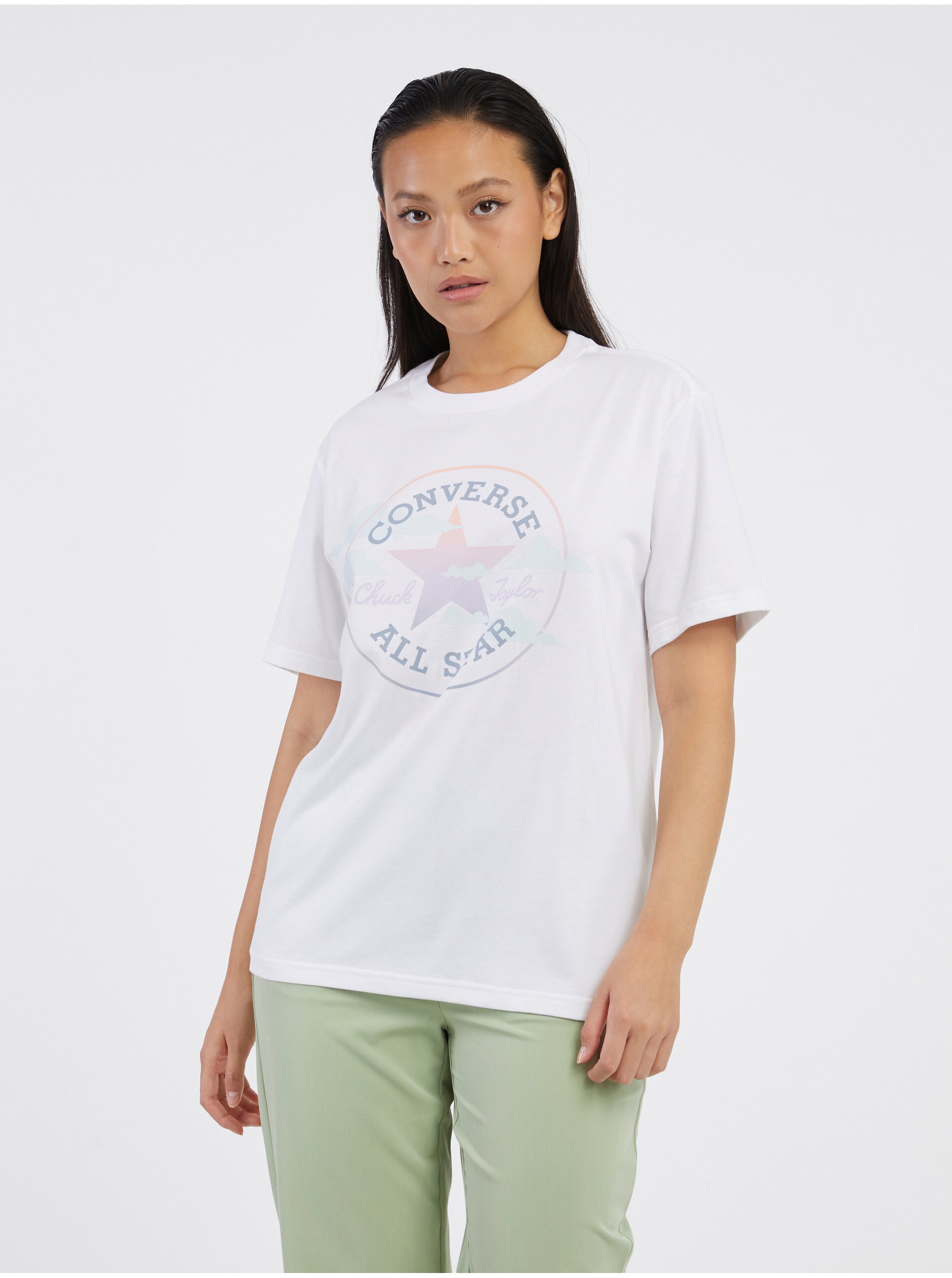 White Women's T-Shirt Converse - Women