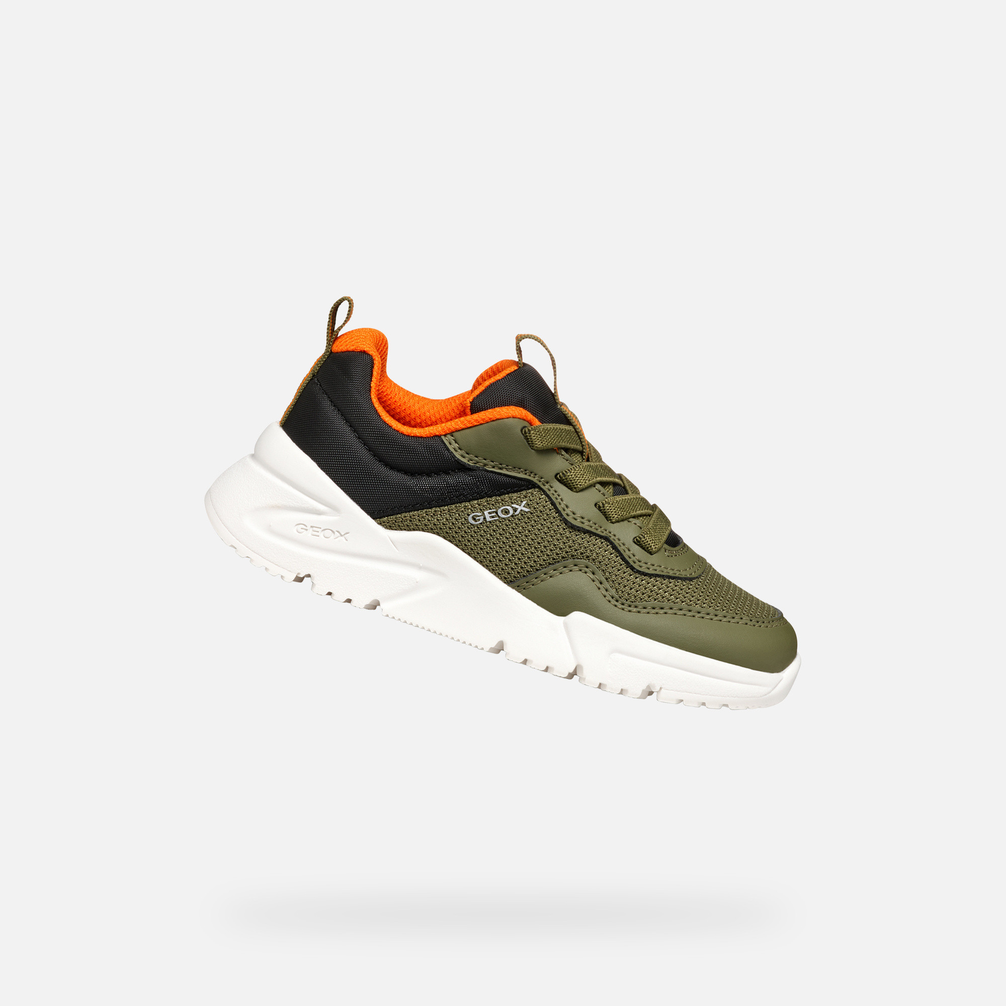 Khaki Boys Sneakers Geox Loftus - Boys