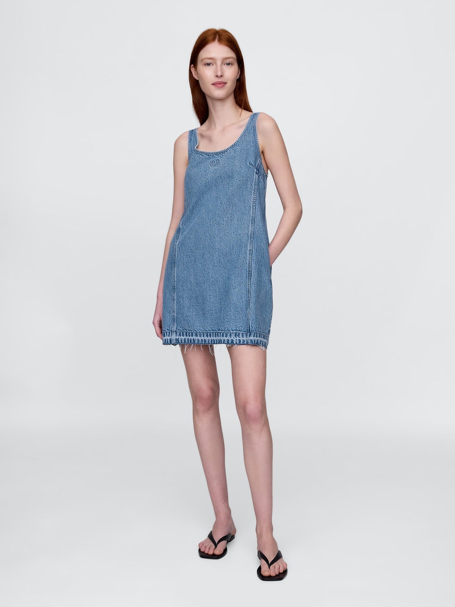 GAP Denim mini dress UltraSoft Americana - Womens