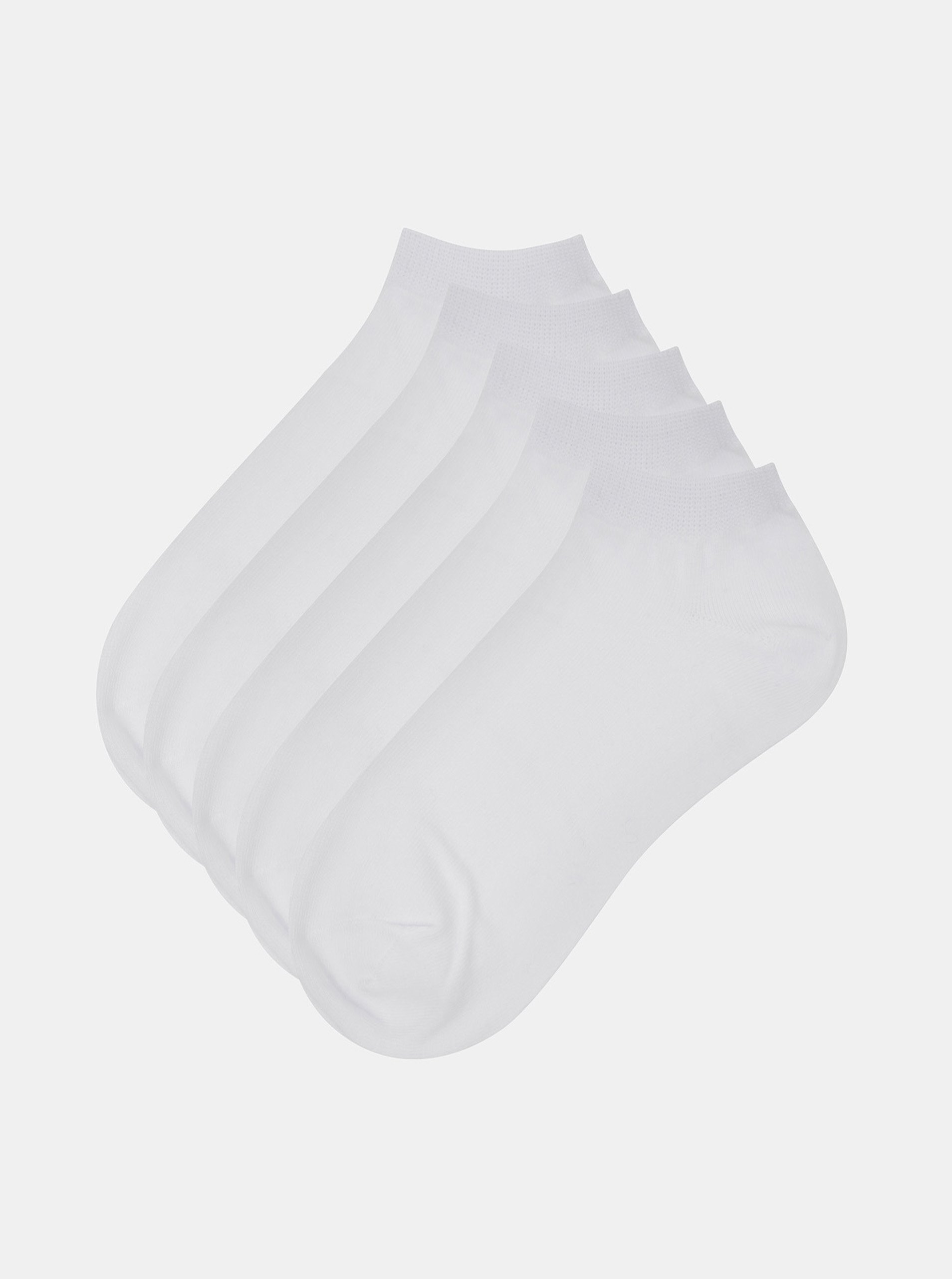 Set of five pairs of white men's socks Jack & Jones Dongo - Men