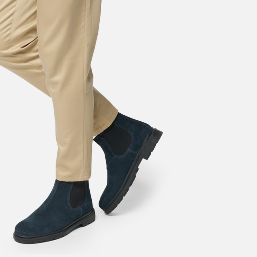 Dark blue men&#039;s ankle shoes Geox Andalo - Men&#039;s
