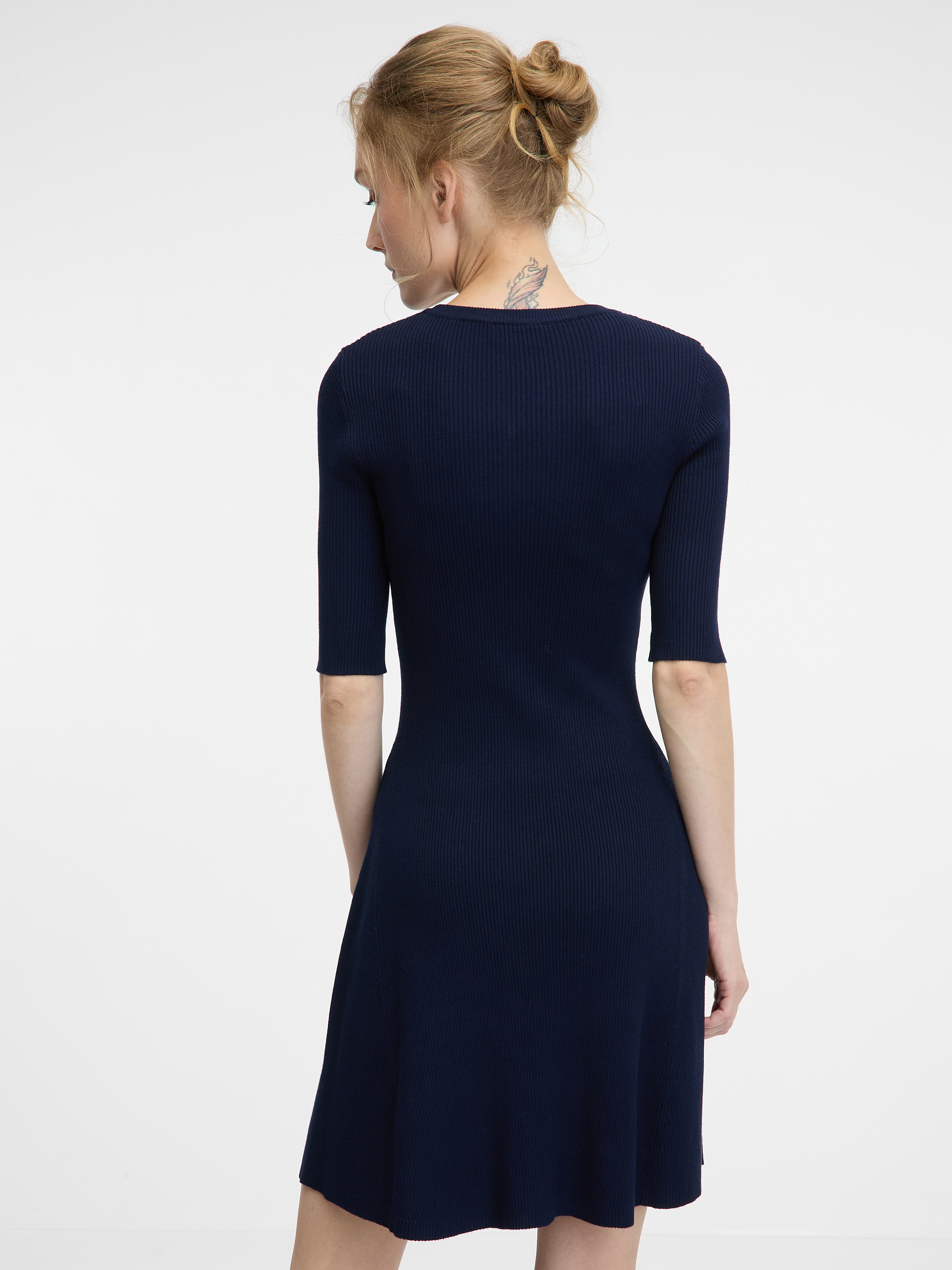 Dark blue women's short dress ORSAY - Women's