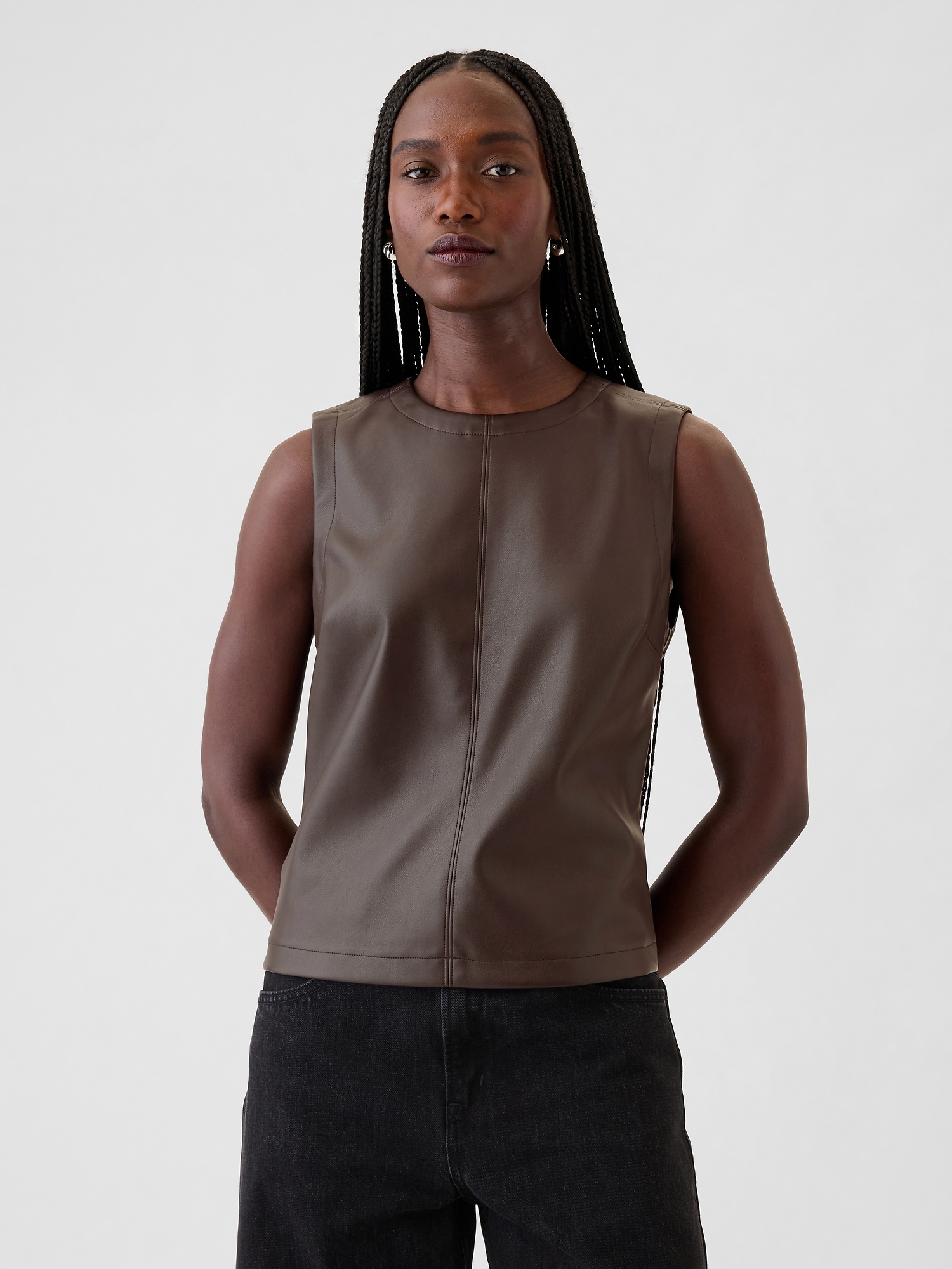 GAP Faux leather top - Womens