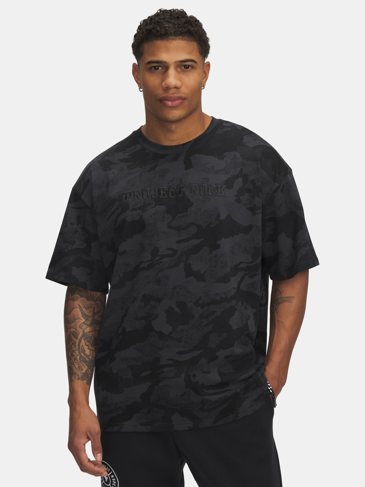 Men's T-shirt Under Armour Pjt Rck Hwt AOP SS - Men's