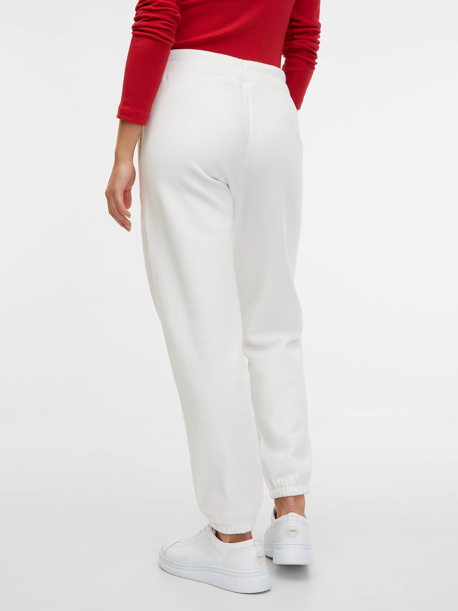 Pantaloni sport pentru femei GAP - alb