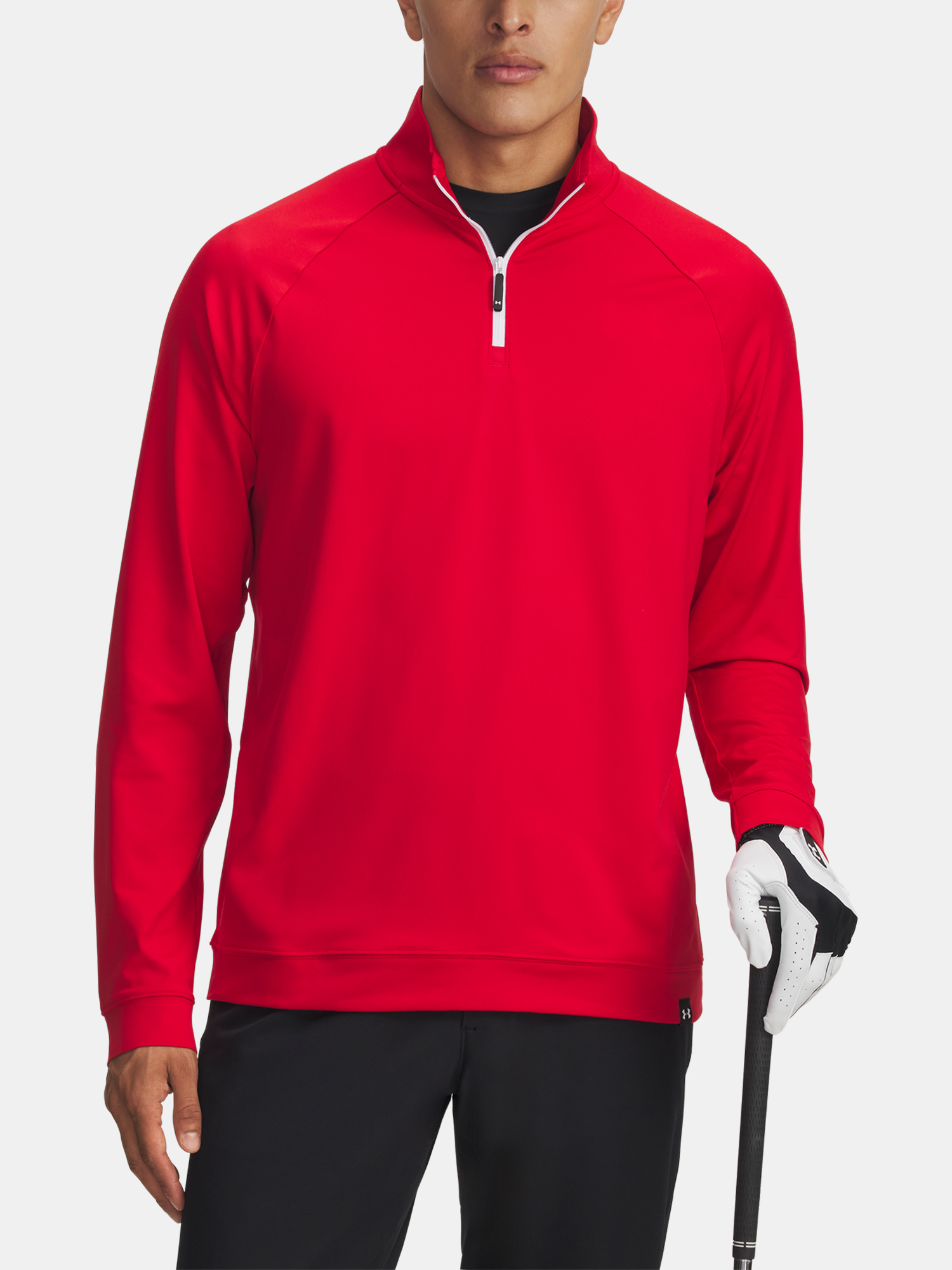 Mens sweatshirt Under Armour UA Midlayer QZ LB-RED - Mens