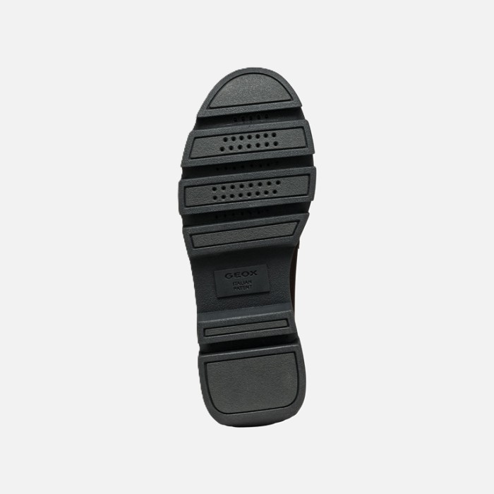 Dark brown women&#039;s moccasins Geox Vilde - Women&#039;s