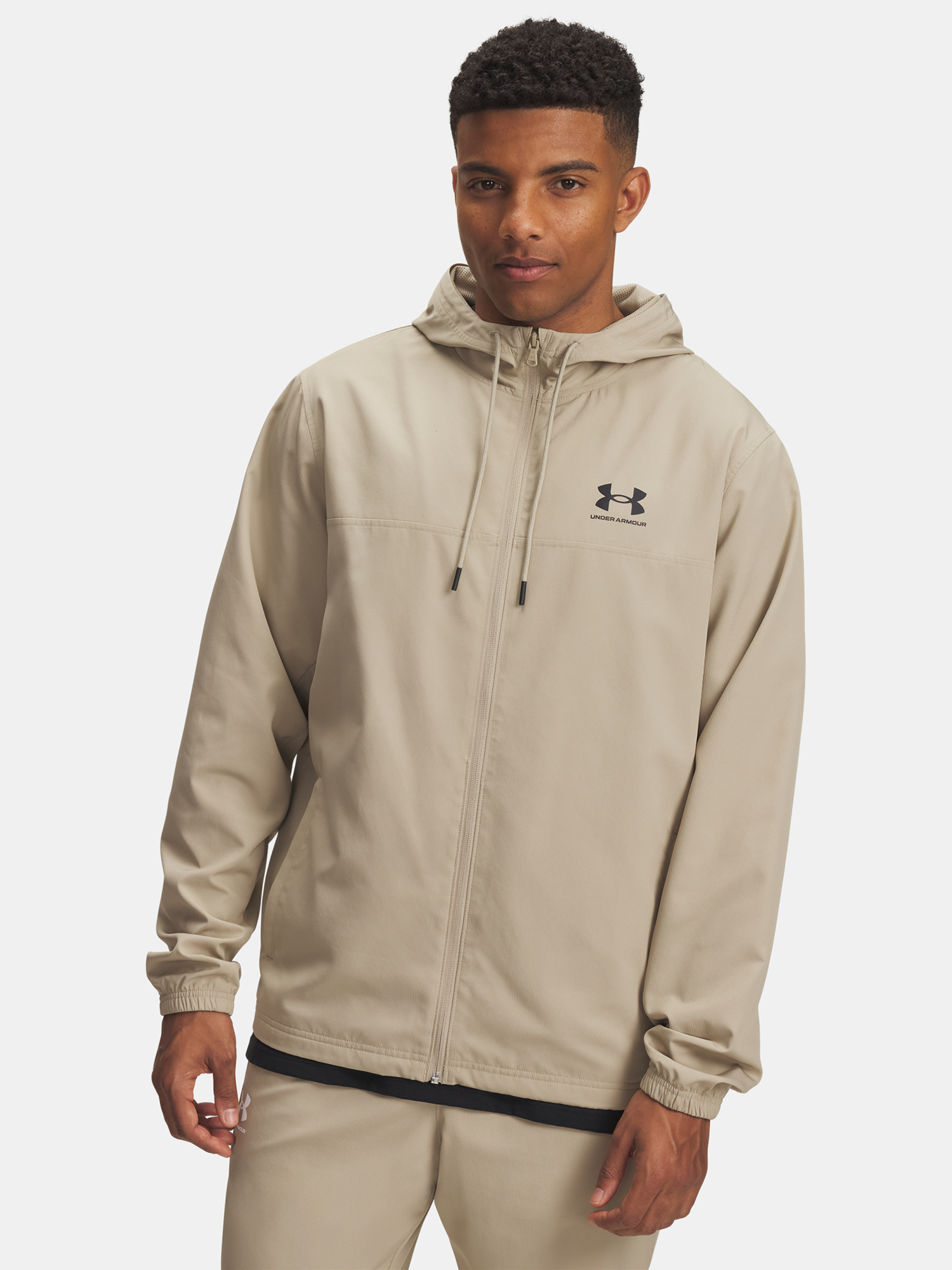 Mens Under Armour UA Rival Wvn Windbreaker-BRN Jacket - Mens