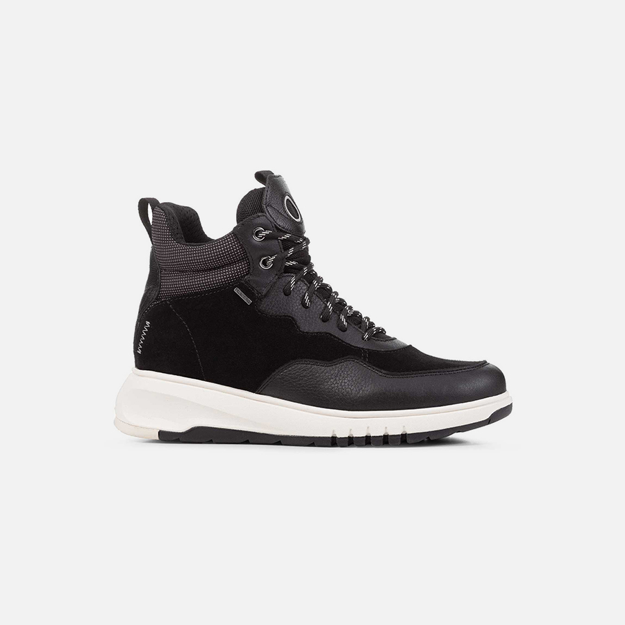 Black women&#039;s ankle boots Geox Aerantis - Women&#039;s