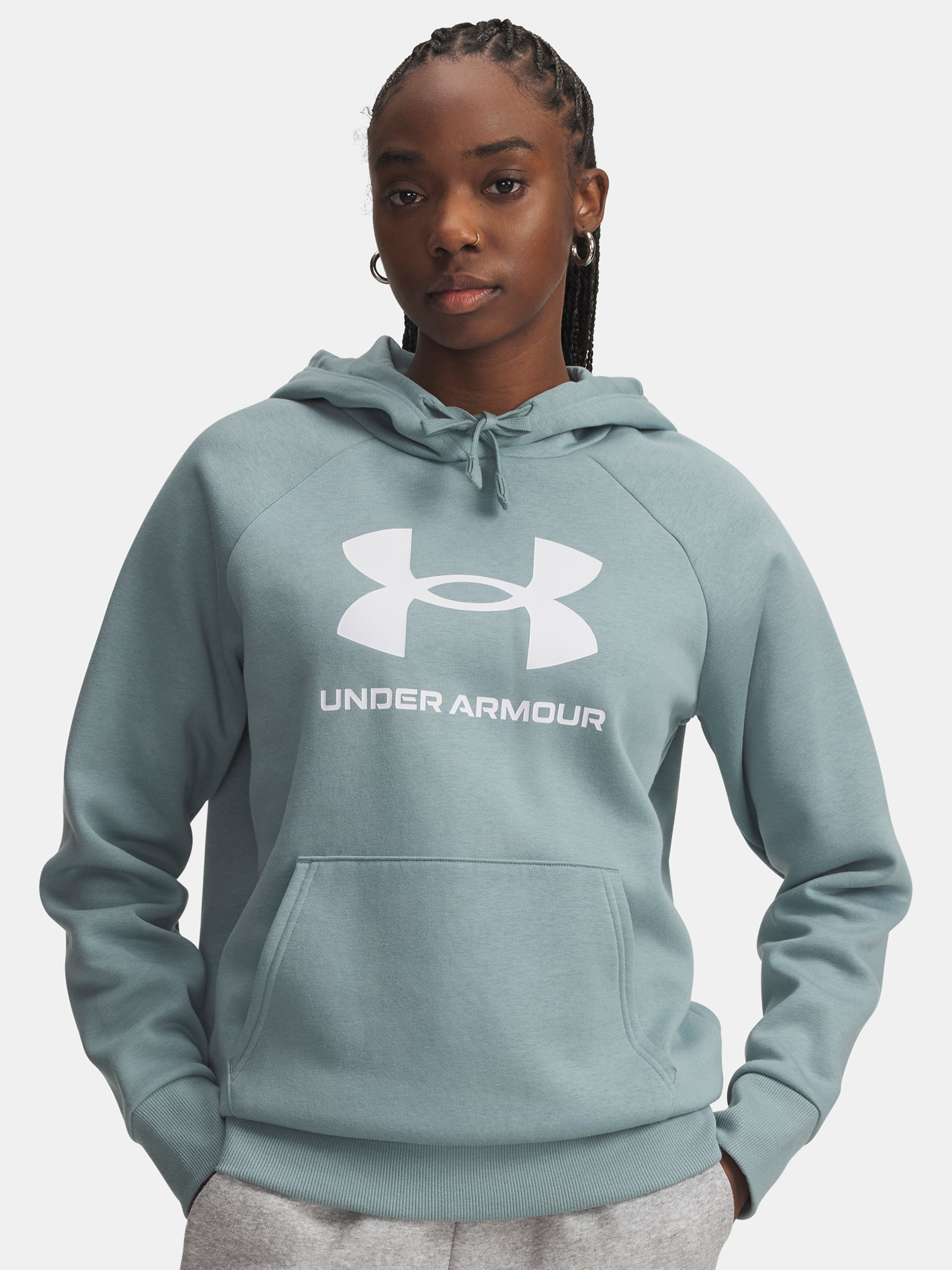 Under Armour UA Rival Fleece Big Logo HD-GRN Women's Sweatshirt - Women's