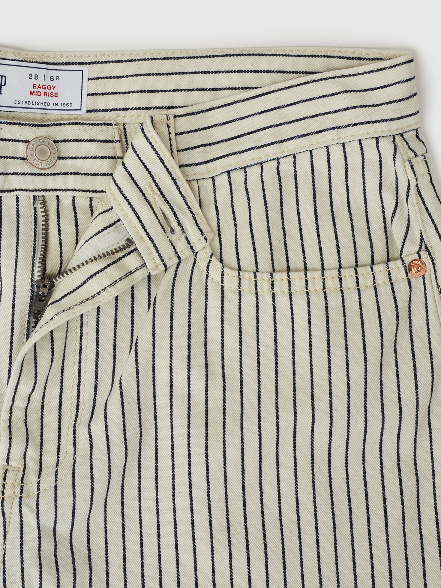 GAP Jeans Stripe Baggy - Women&#039;s