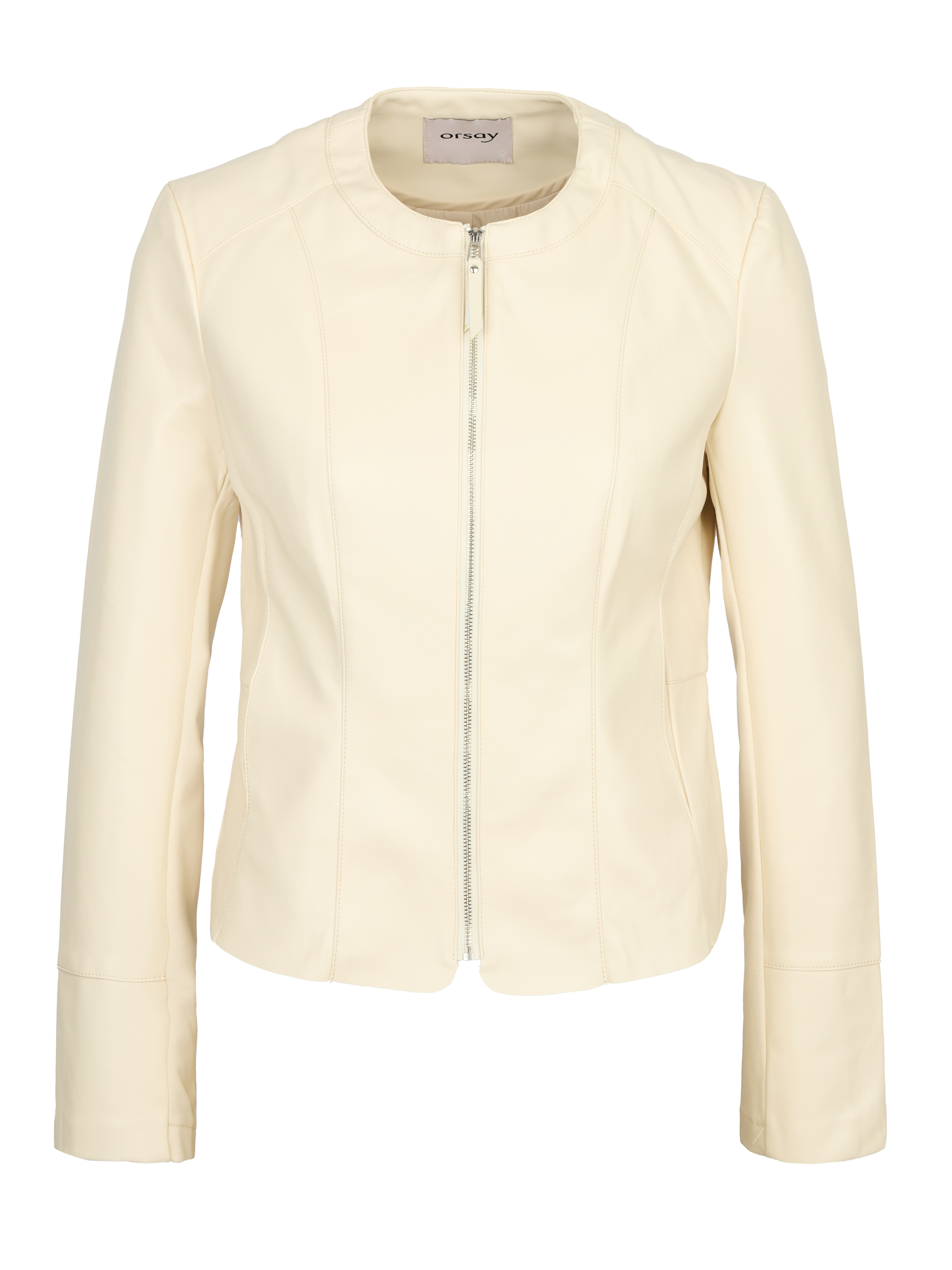 Cream women's faux leather jacket ORSAY - Women's