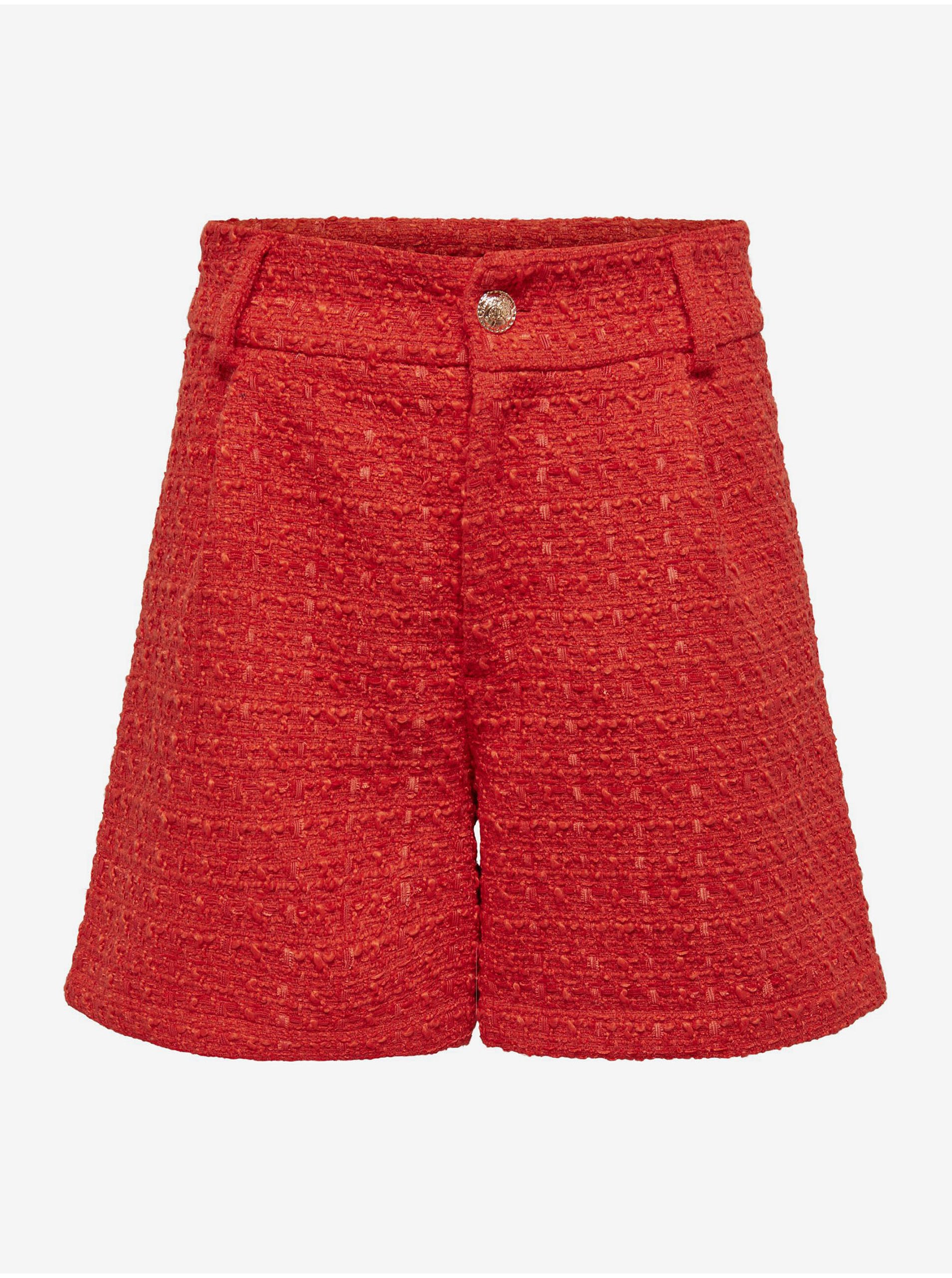 Pantaloni scurti pentru femei ONLY - rosu