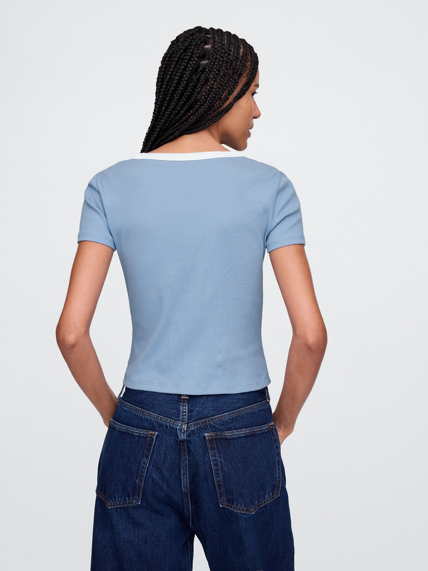 GAP Ribbed crop t-shirt - Women&#039;s