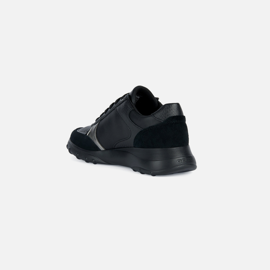 Black women's sneakers Geox Alleniee - Women's
