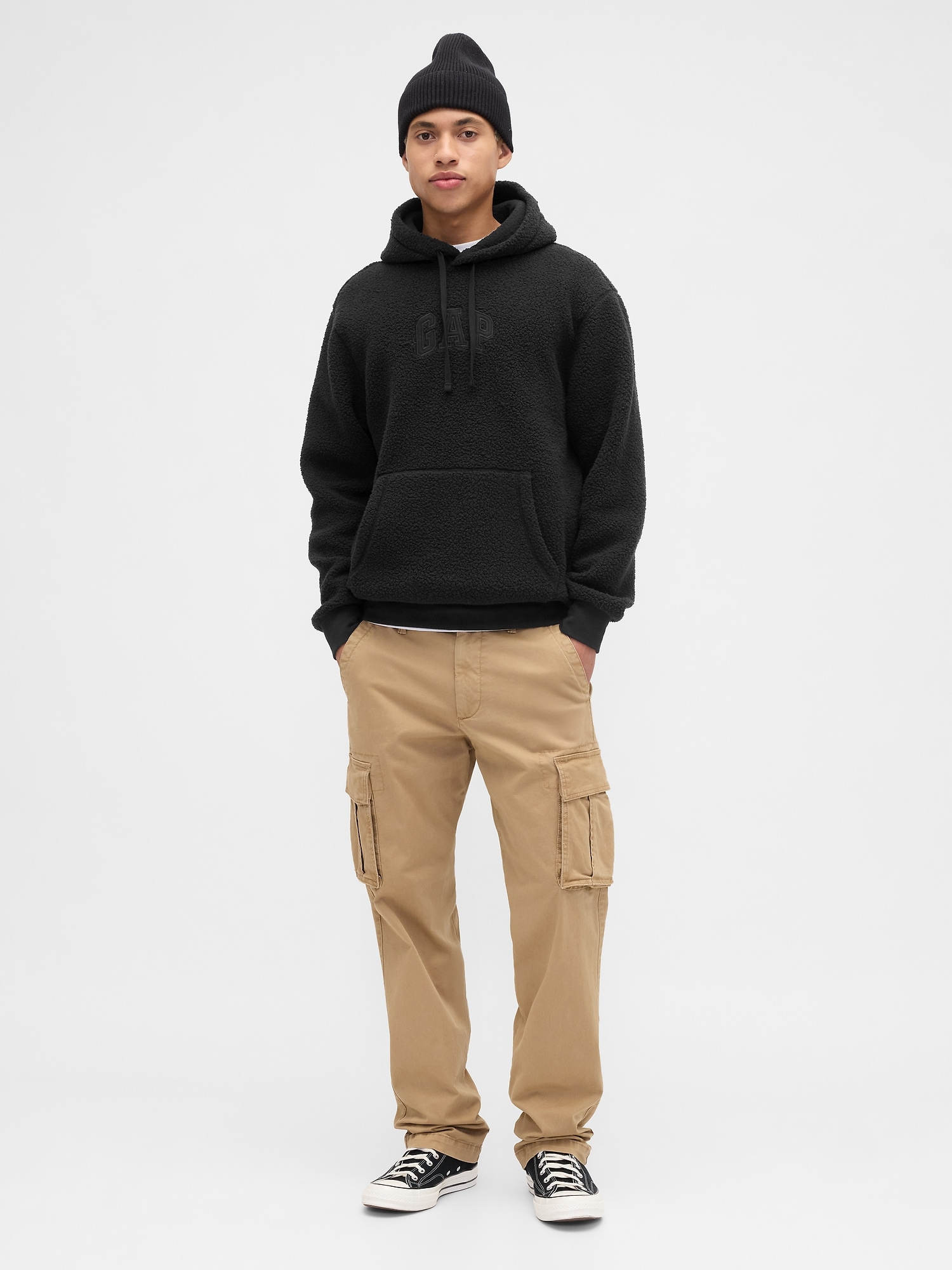 GAP Sherpa Logo Sweatshirt - Mens