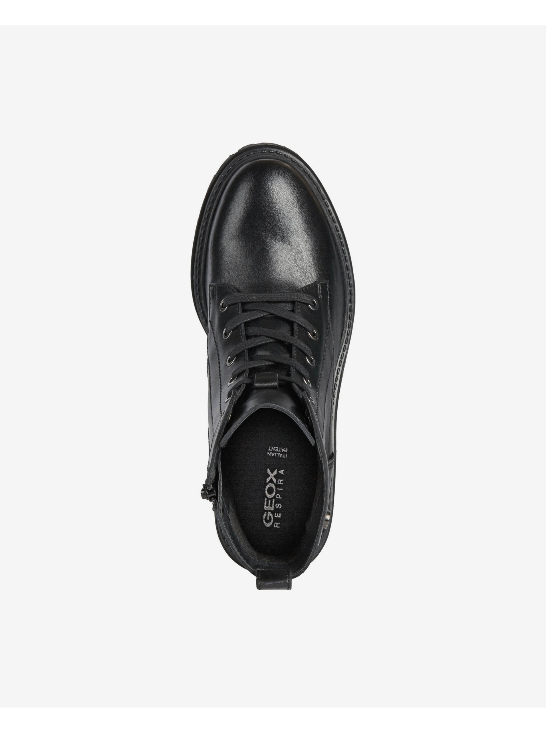 Black women's leather shoes Geox Iridea - Women's