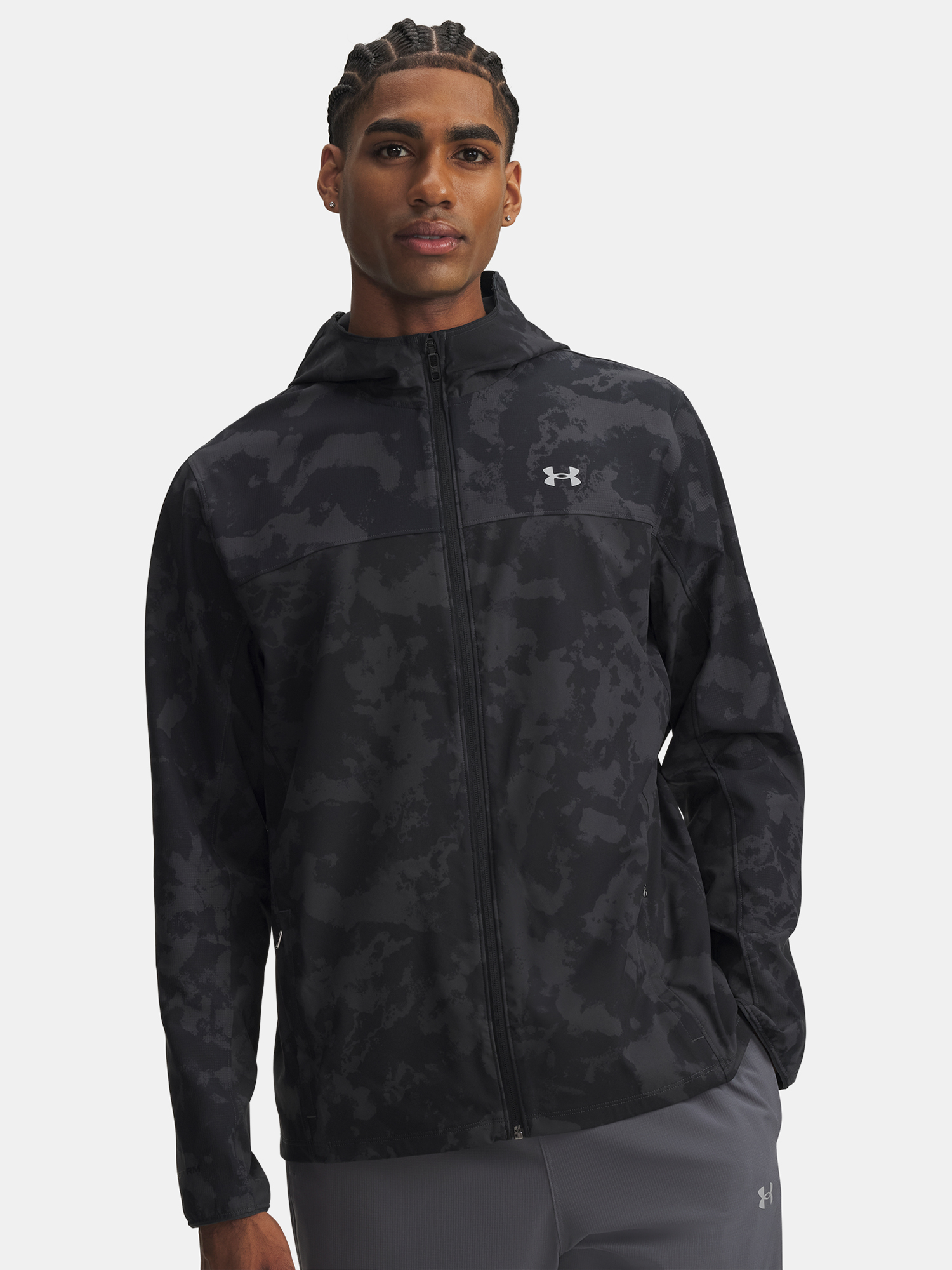 Men&#039;s Under Armour UA Velociti Pro Storm Jacket-GRY - Mens