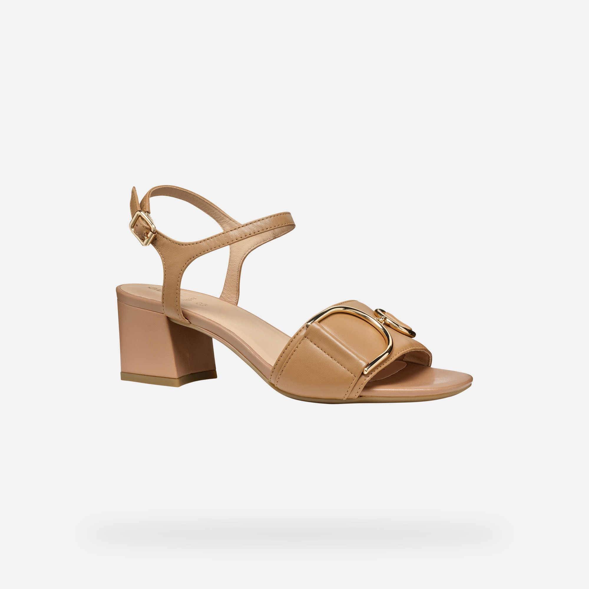 Beige women&#039;s sandals Geox Neeraklia 50 - Women&#039;s