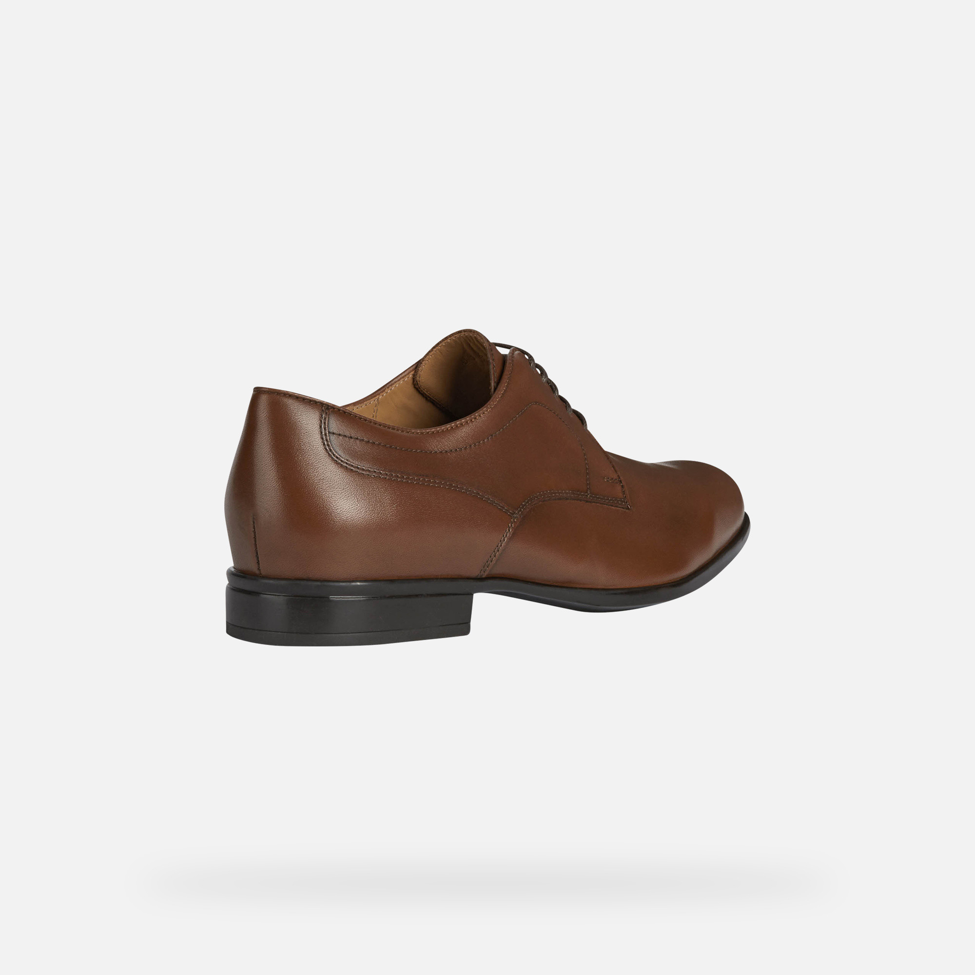Brown men's formal shoes Geox Iacopo - Men's