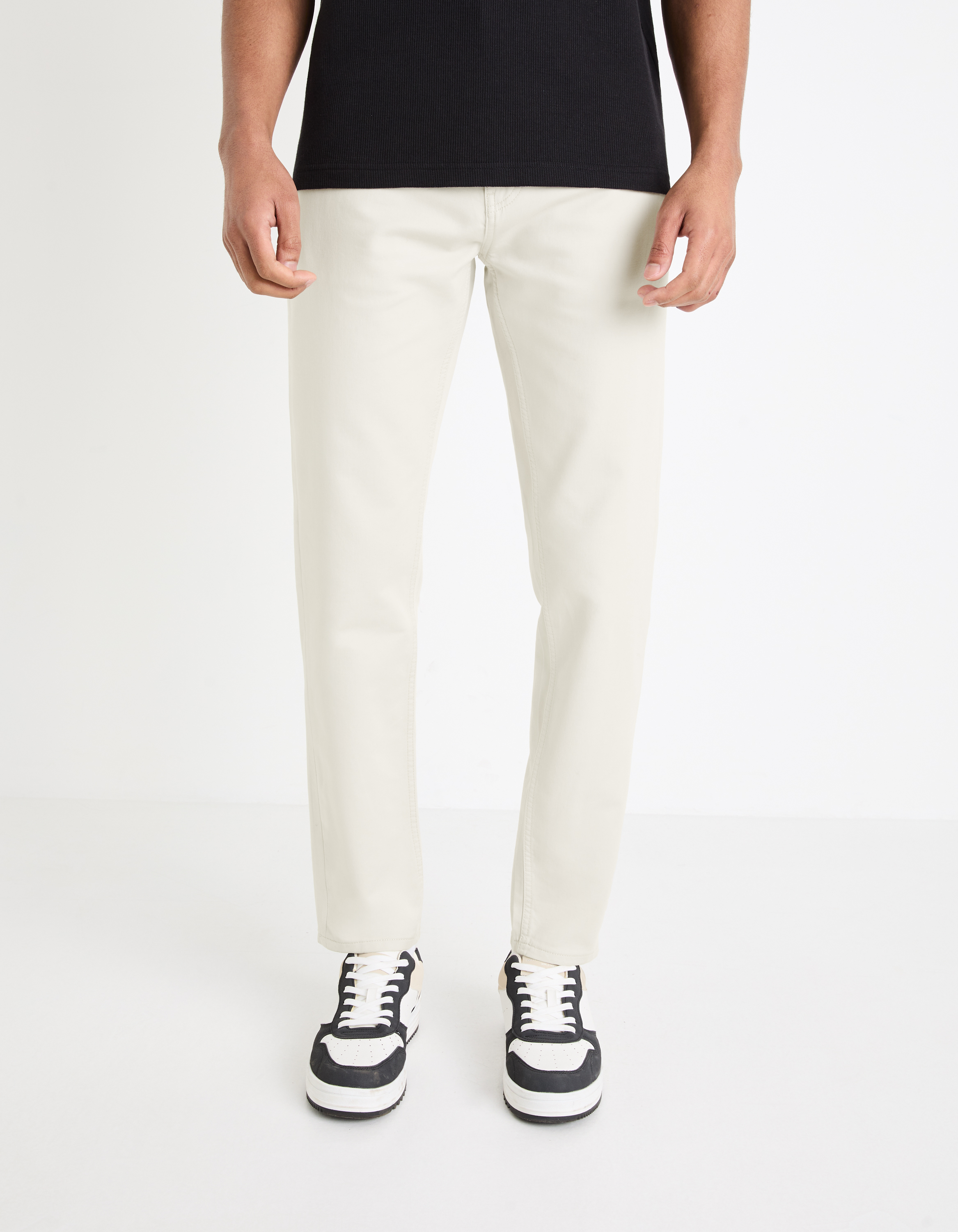 Pantaloni casual pentru barbati Celio - crem