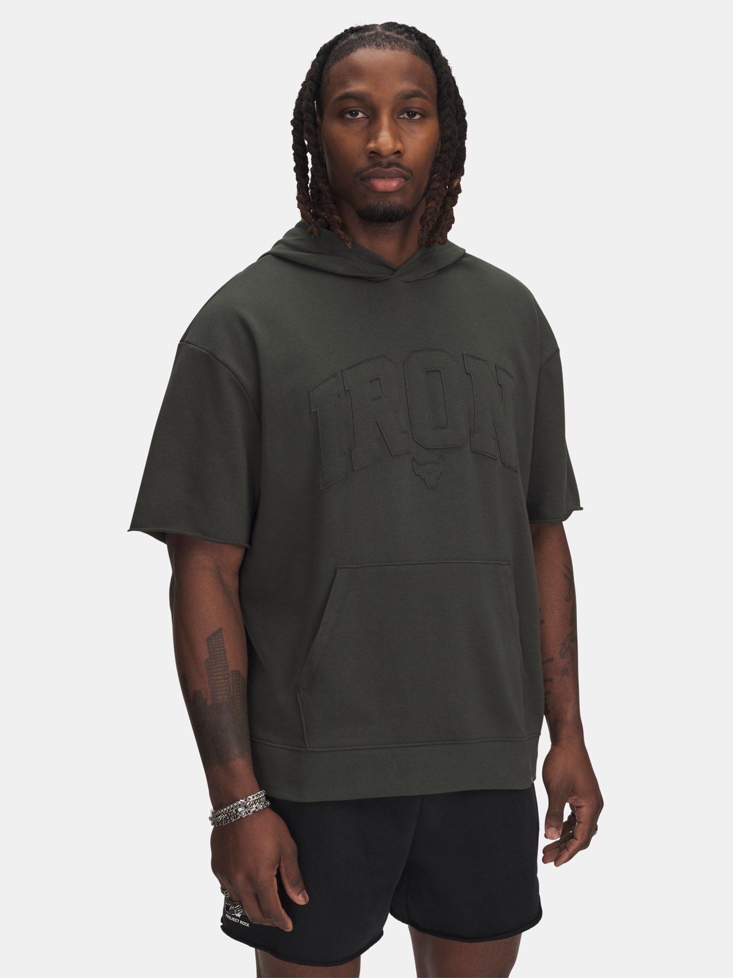 Men's Under Armour Pjt Rck SS Terry Hoody - Men's