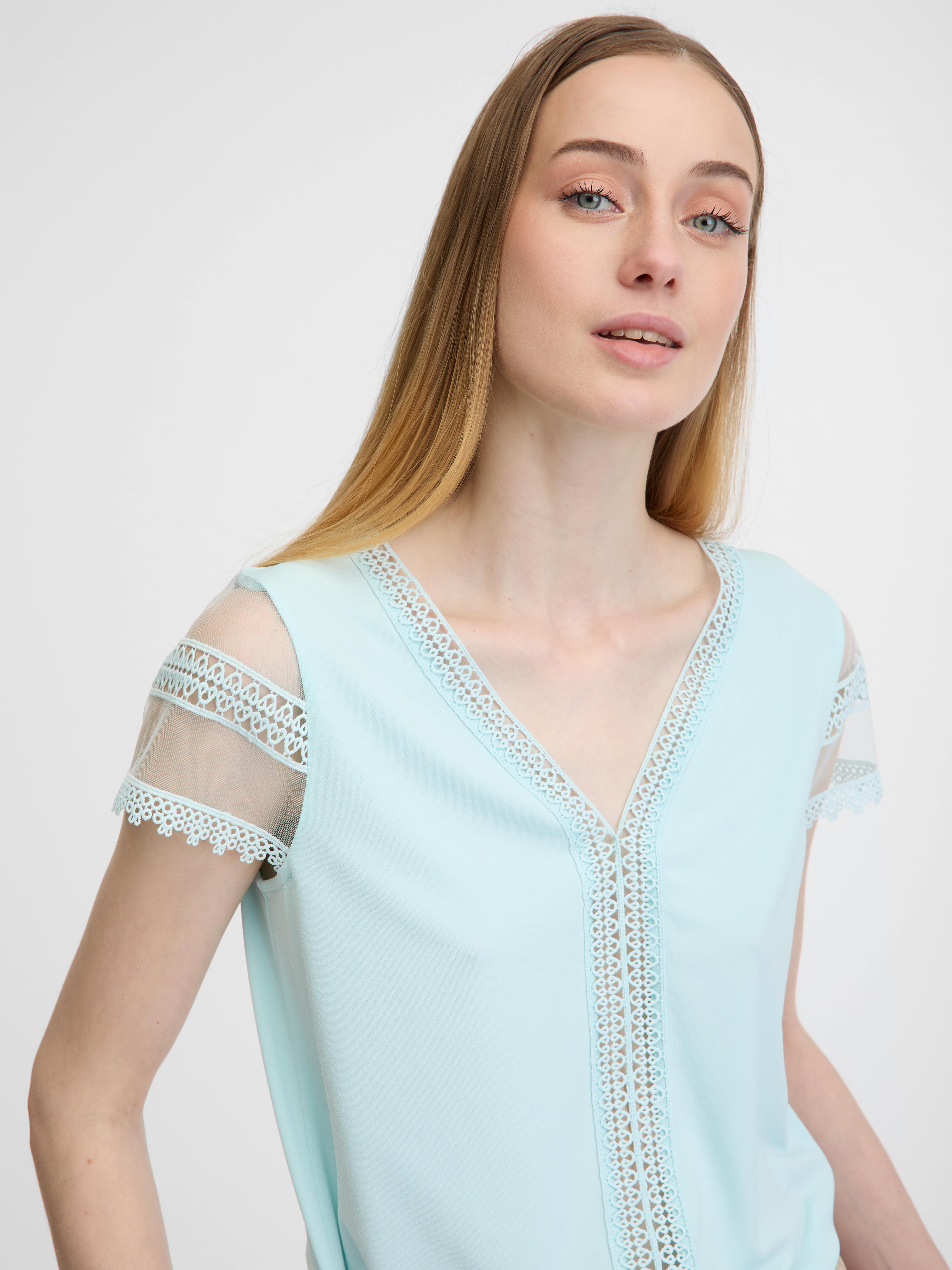Orsay Light blue women&#039;s short-sleeved t-shirt - Women&#039;s