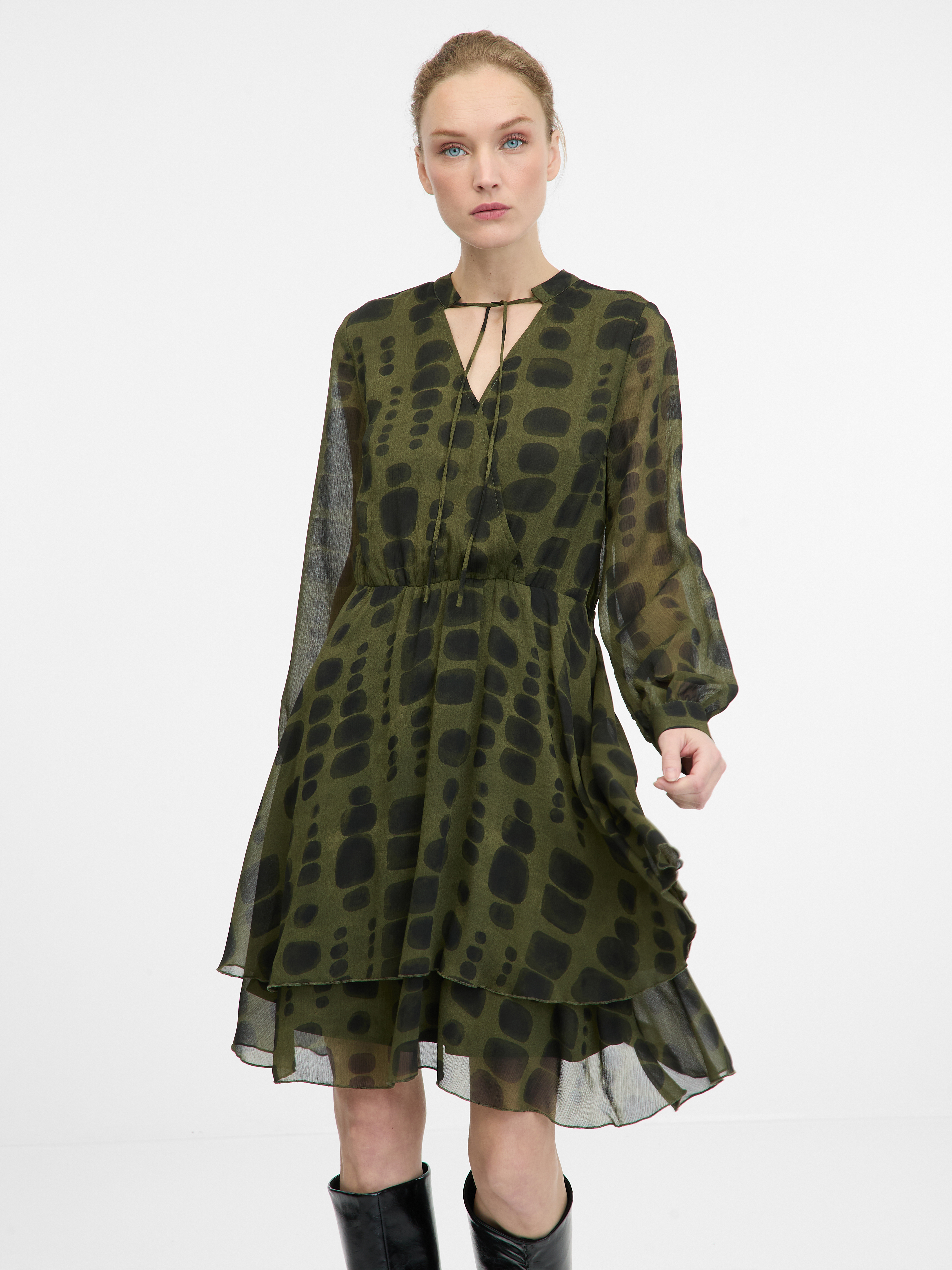 Green womens knee-length dress ORSAY - Womens