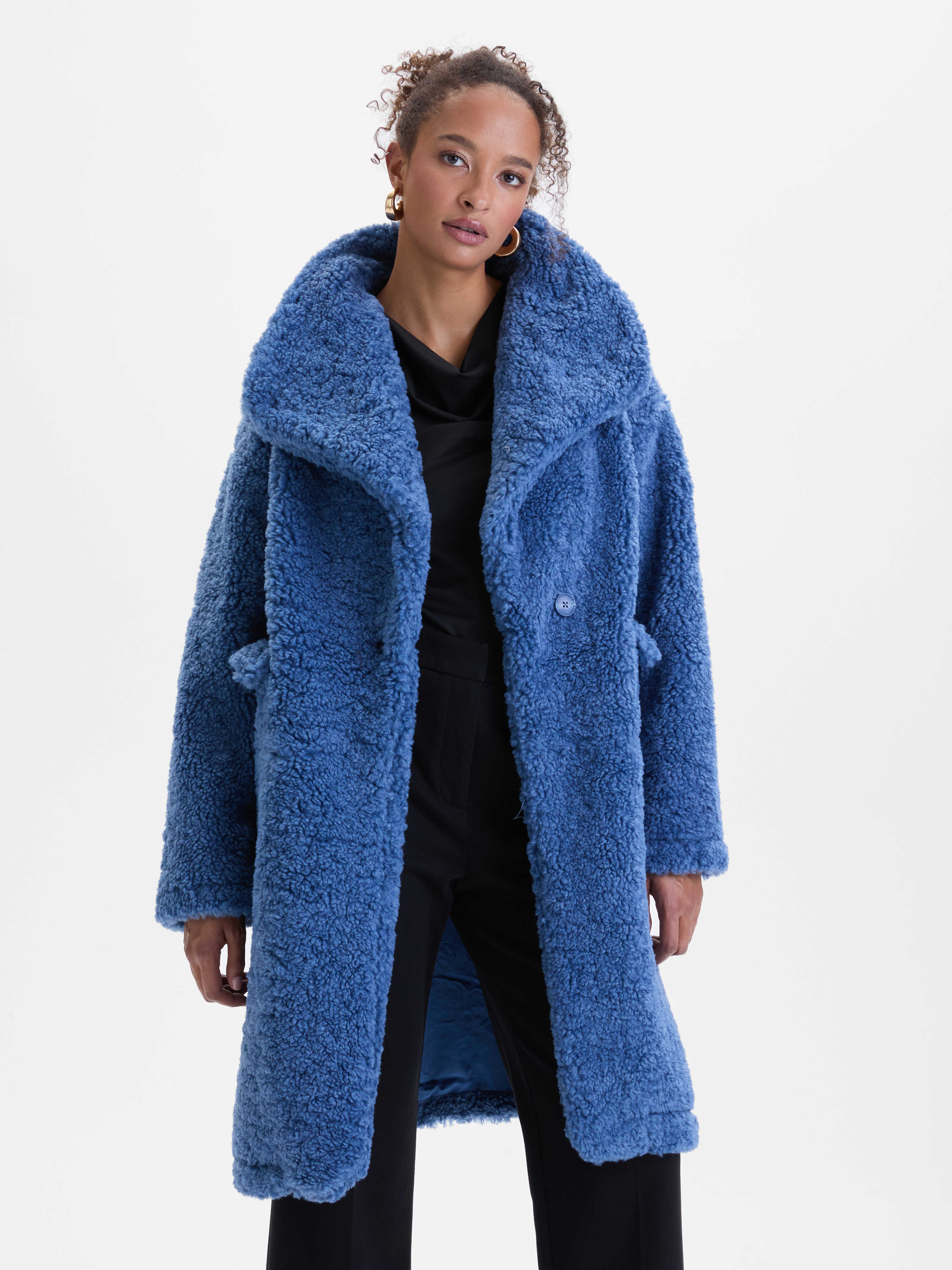 Blue Women's Faux Fur Coat ORSAY - Women's
