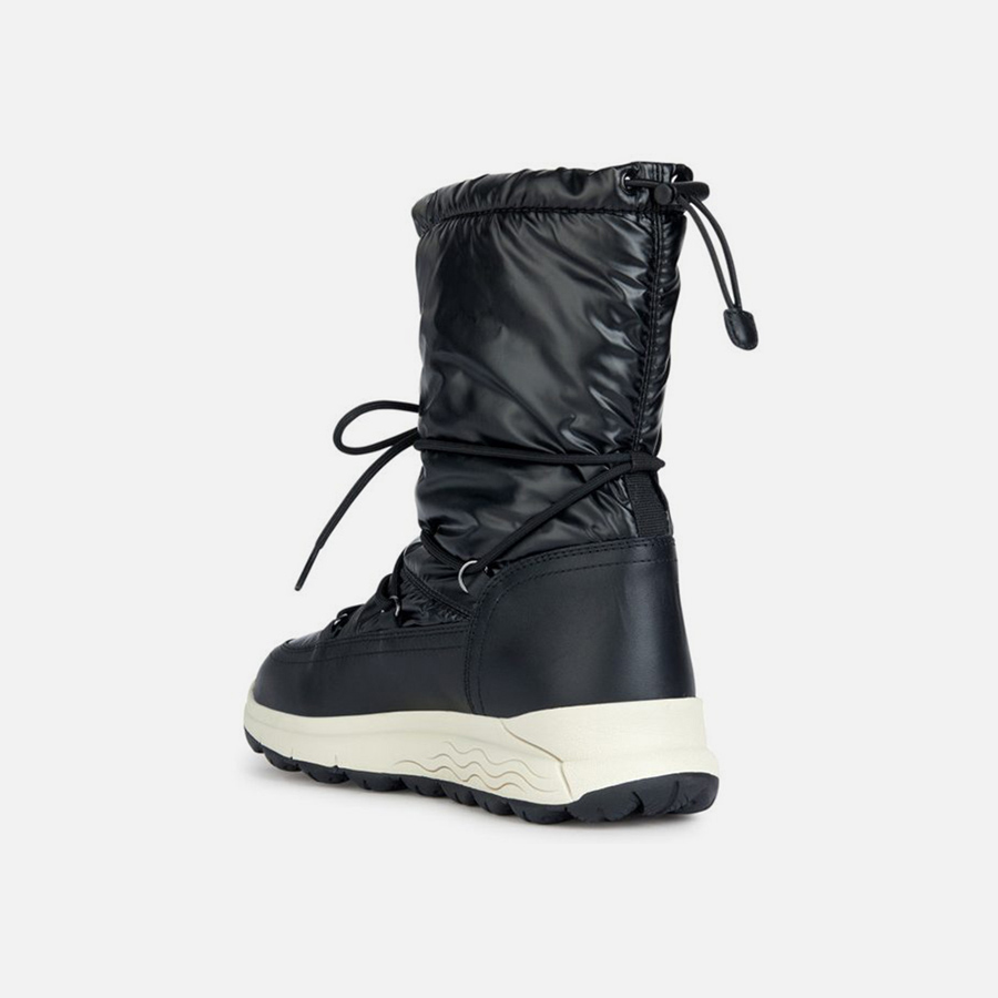 Black women's ankle boots Geox Spherica 4X4 B ABX - Women's