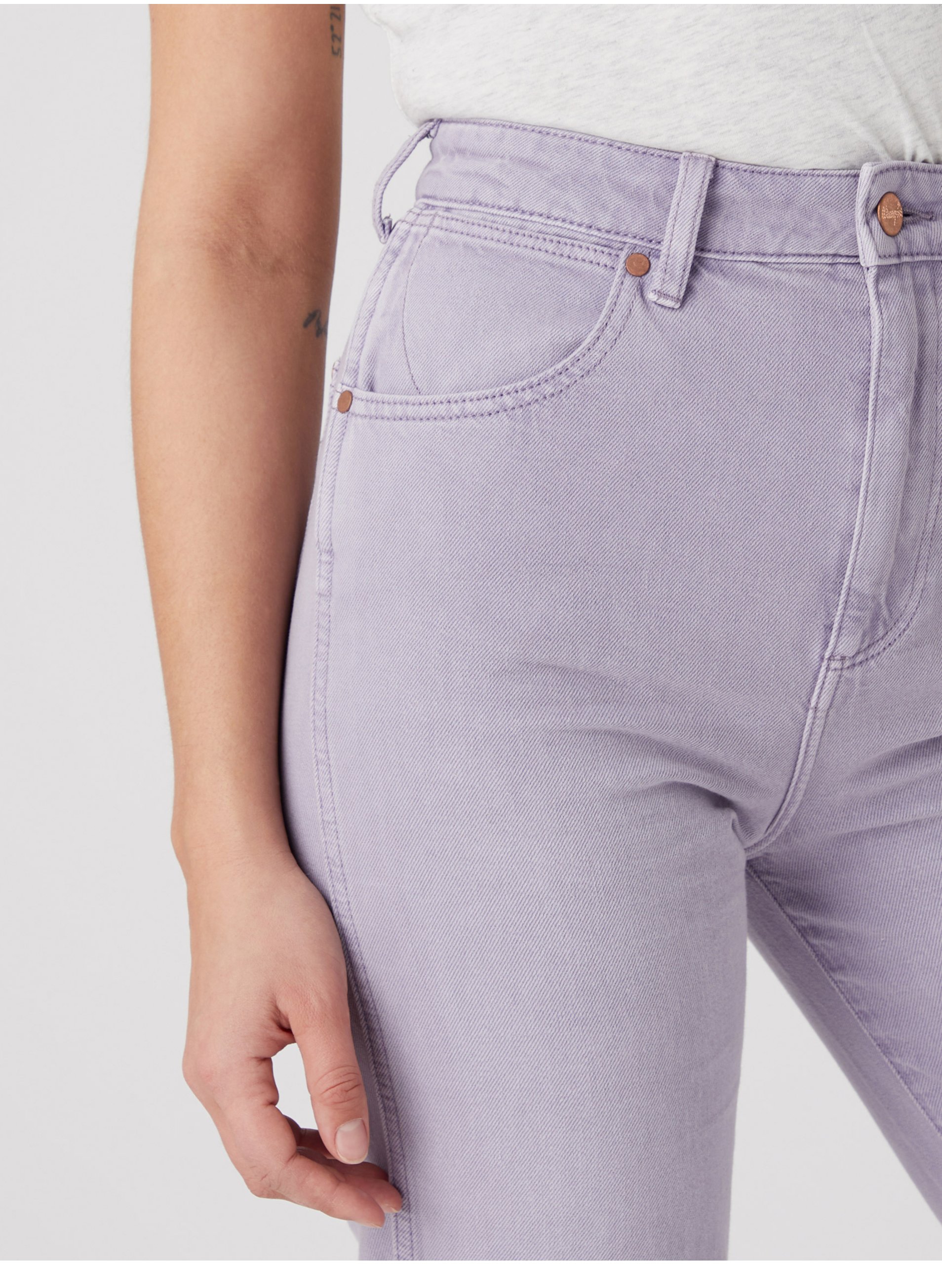 Straight fit pentru femei Wrangler - mov deschis
