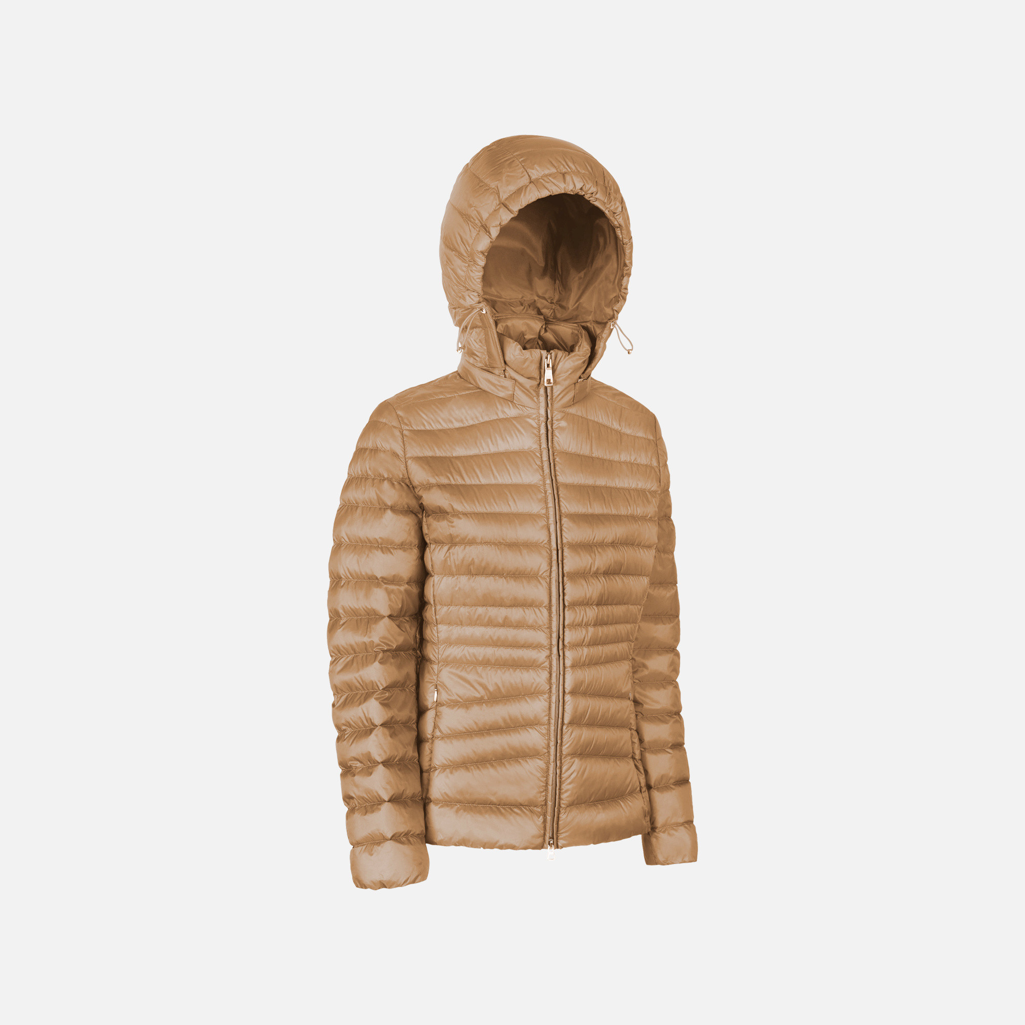 Beige women's down jacket Geox Jaysen - Women's