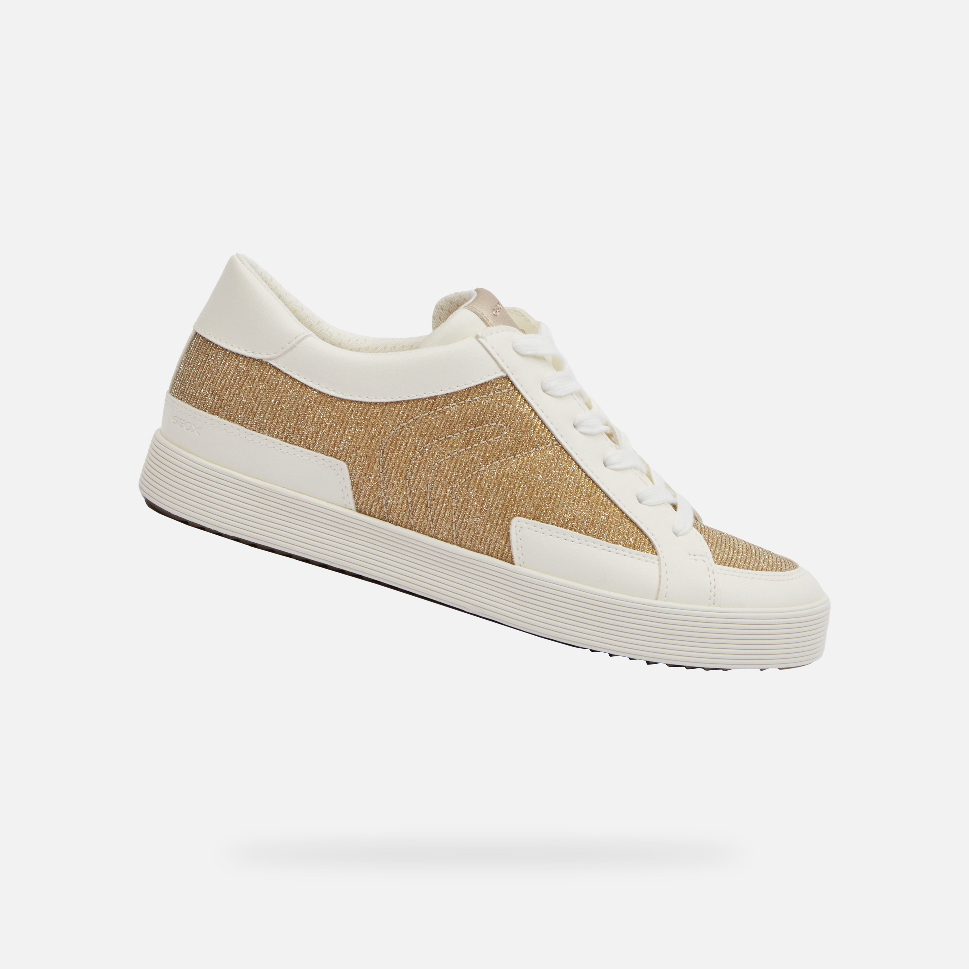 Yellow womens sneakers Geox Blomiee - Womens